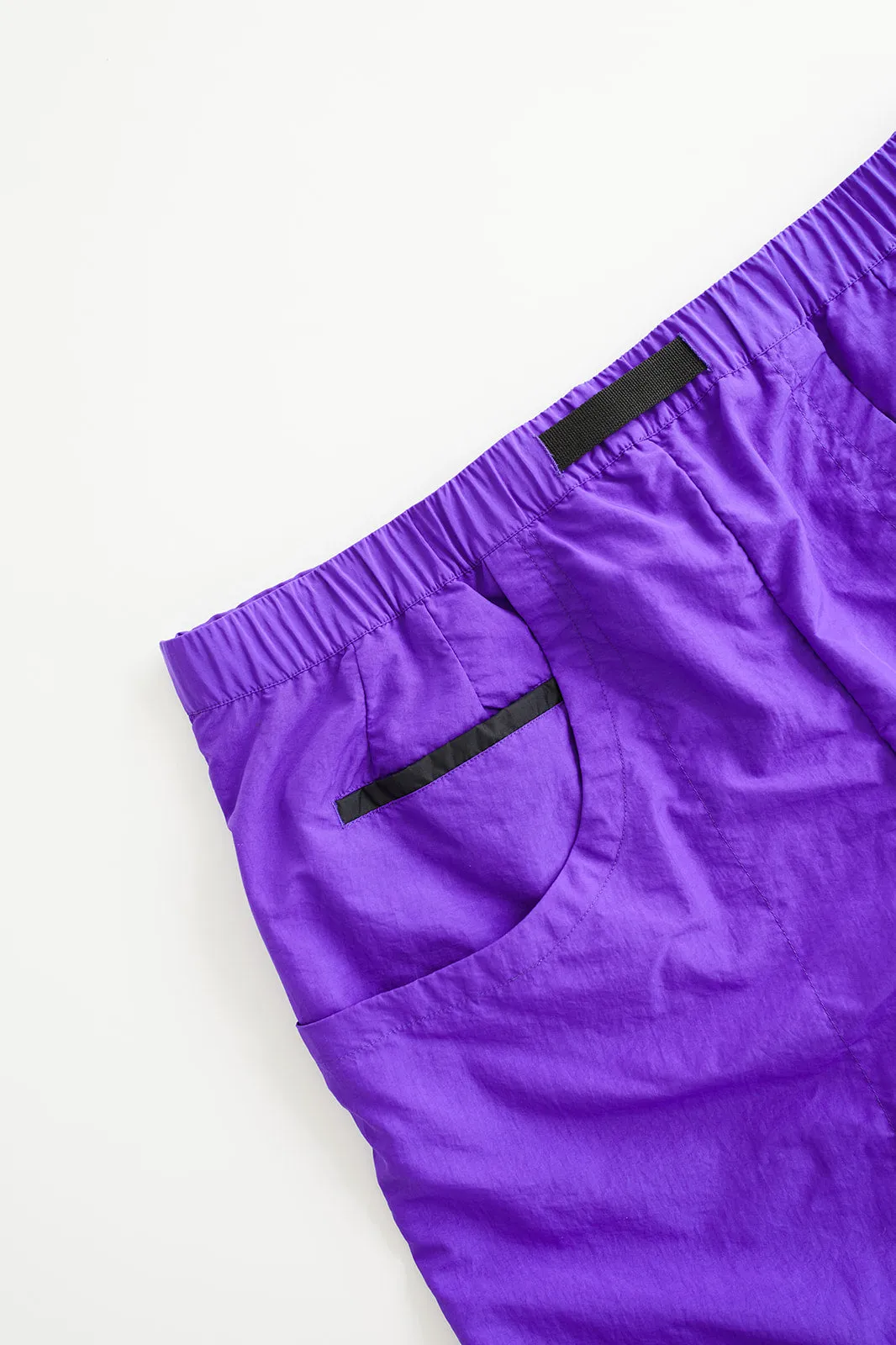 TREK SHORTS - PURPLE NYLON TASLAN sold by 18 East product image thumbnail 2