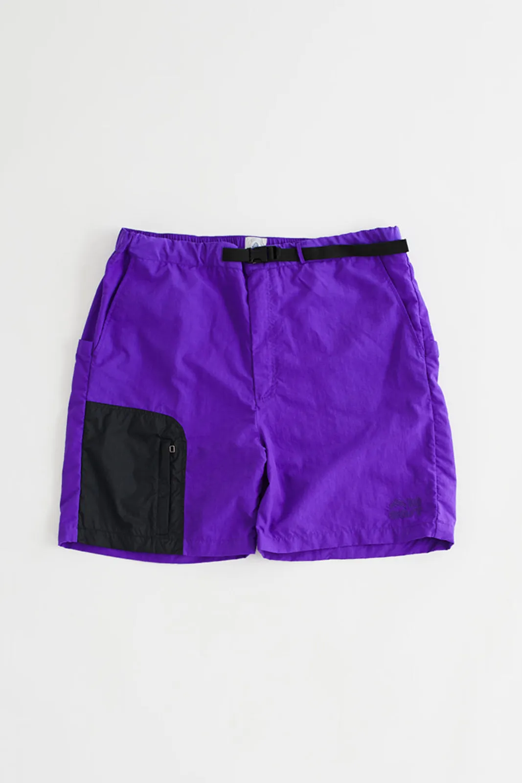 TREK SHORTS - PURPLE NYLON TASLAN sold by 18 East