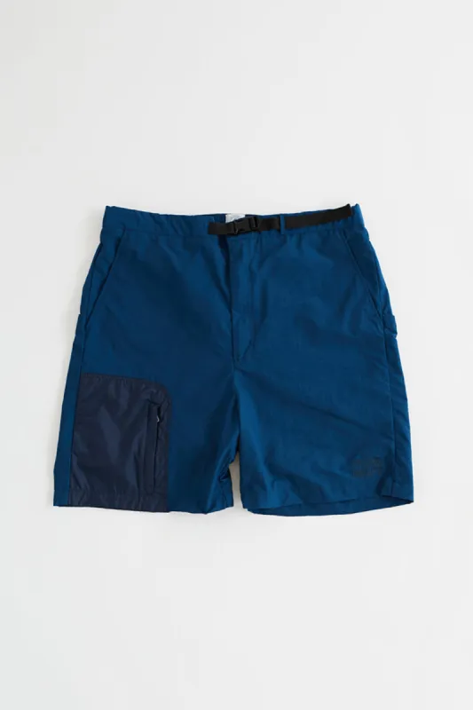 TREK SHORTS - NAVY NYLON TASLAN sold by 18 East