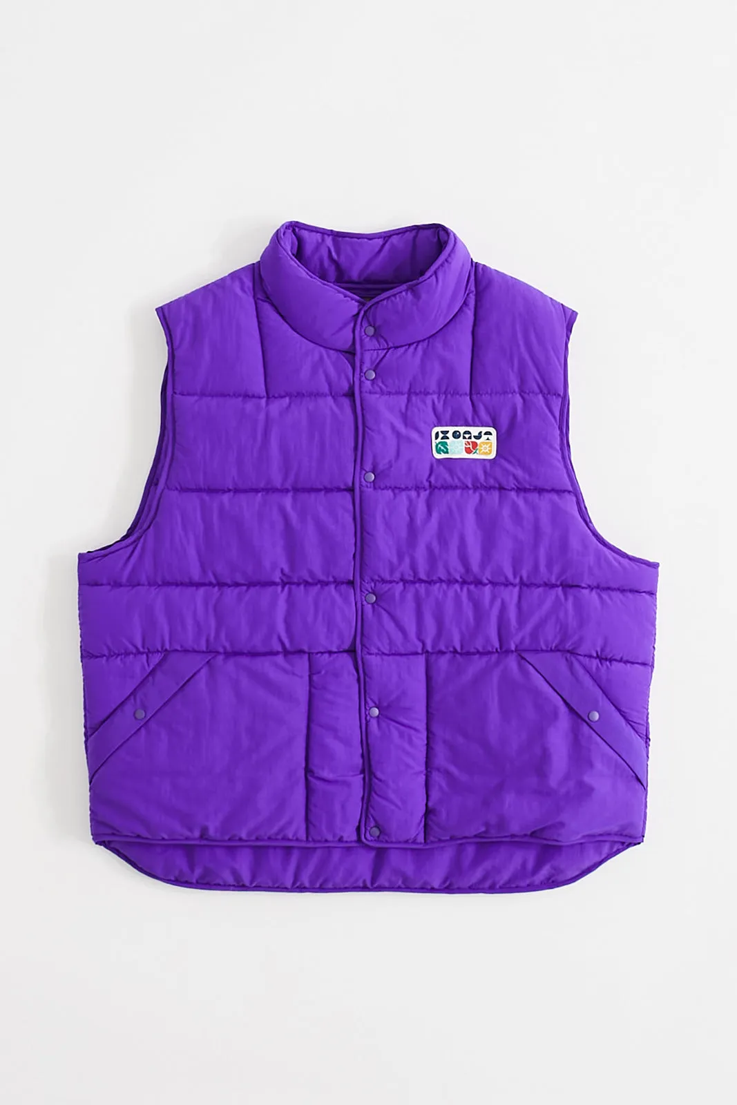 FREEPORT QUILTED VEST - PURPLE NYLON TASLAN sold by 18 East