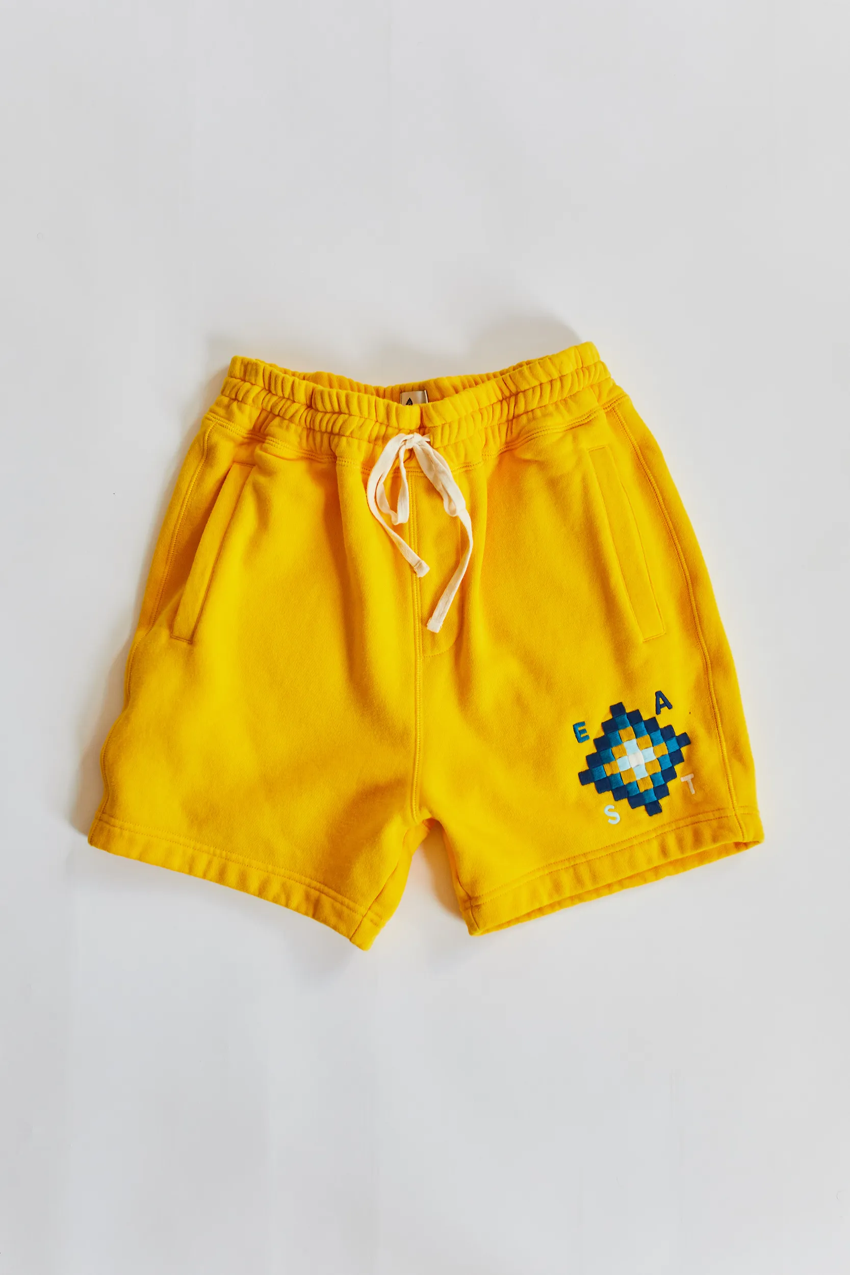 BRAHIM SWEATSHORT - SUNSHINE YELLOW PIMA FLEECE sold by 18 East