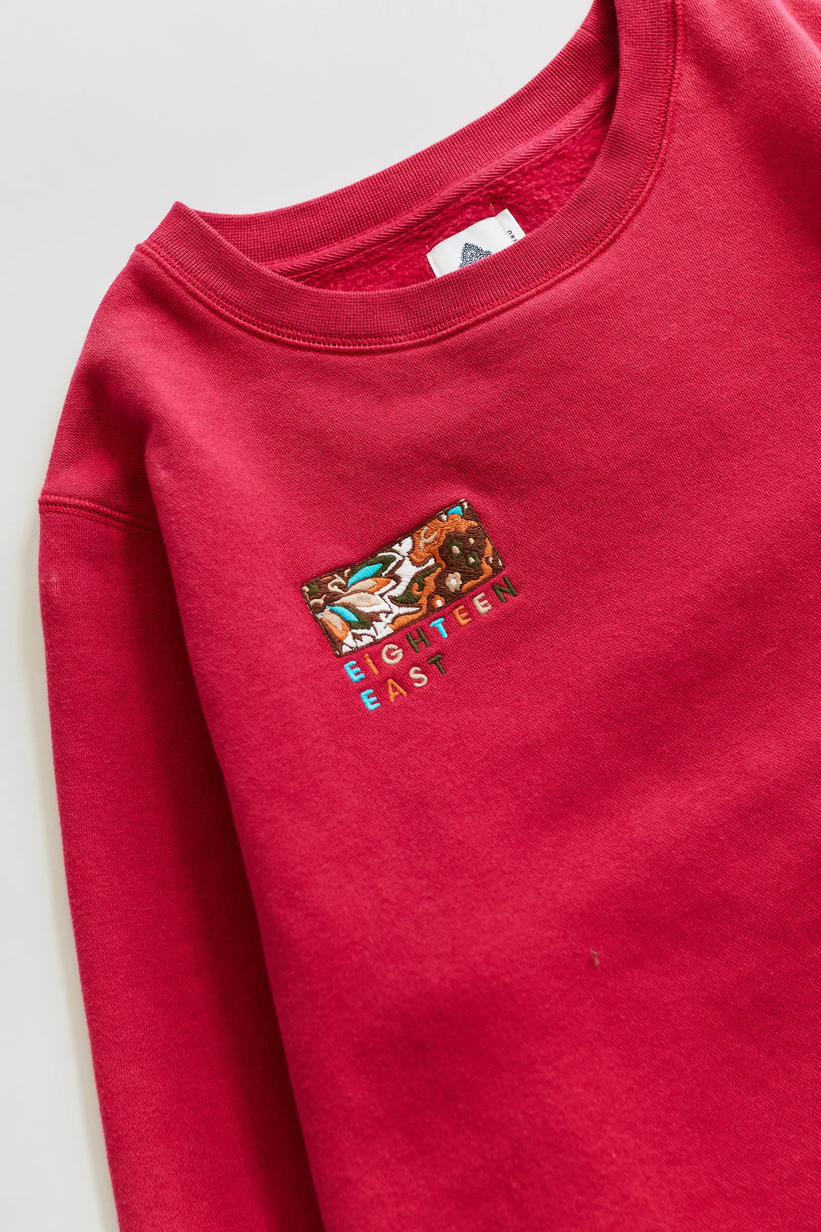 BRAHIM CREWNECK SWEATSHIRT - BERRY PIMA FLEECE sold by 18 East product image thumbnail 2