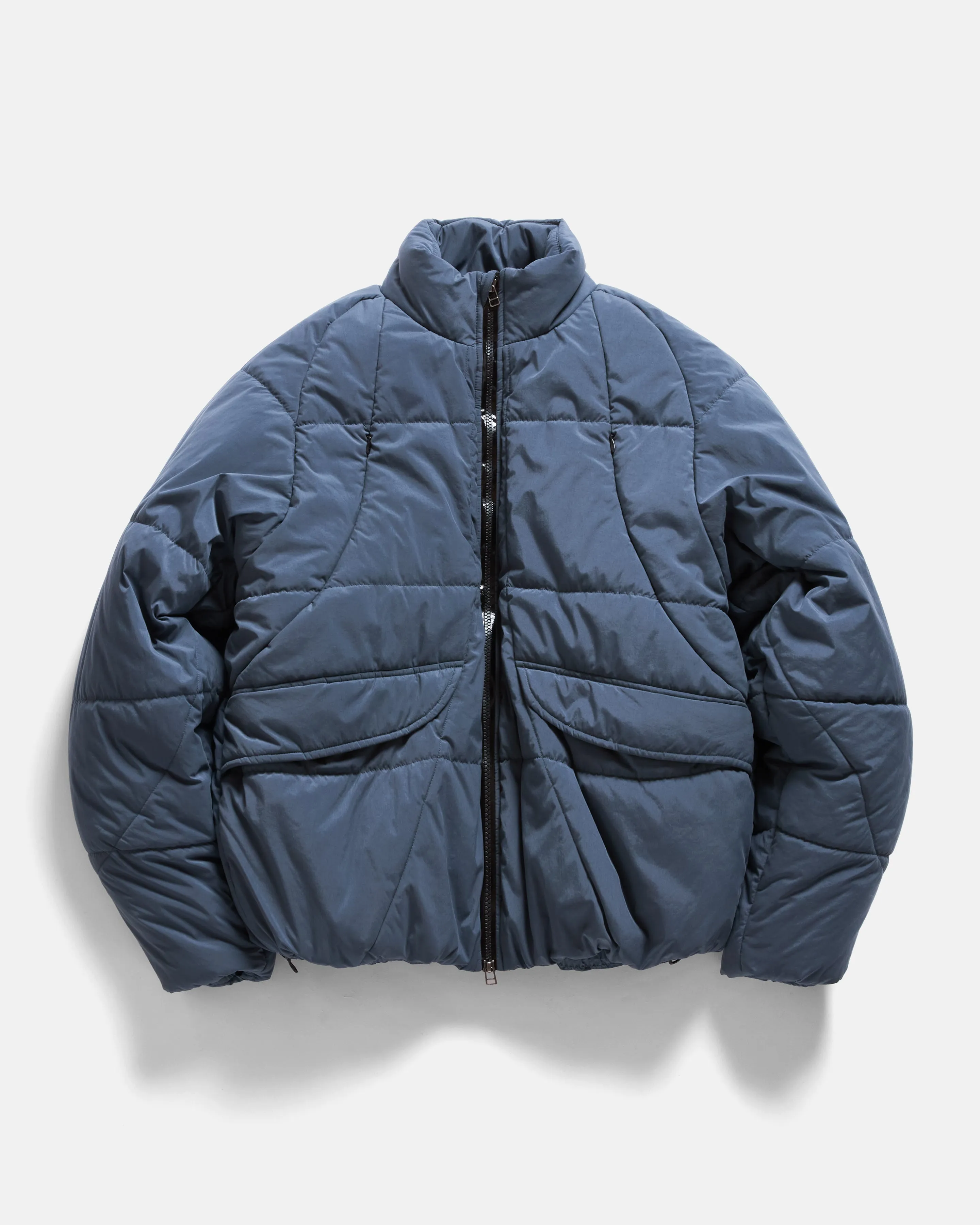 HOLLAND QUILTED JACKET - ELEPHANT BLUE WATER-REPELLENT NYLON sold by 18 East product image thumbnail 3