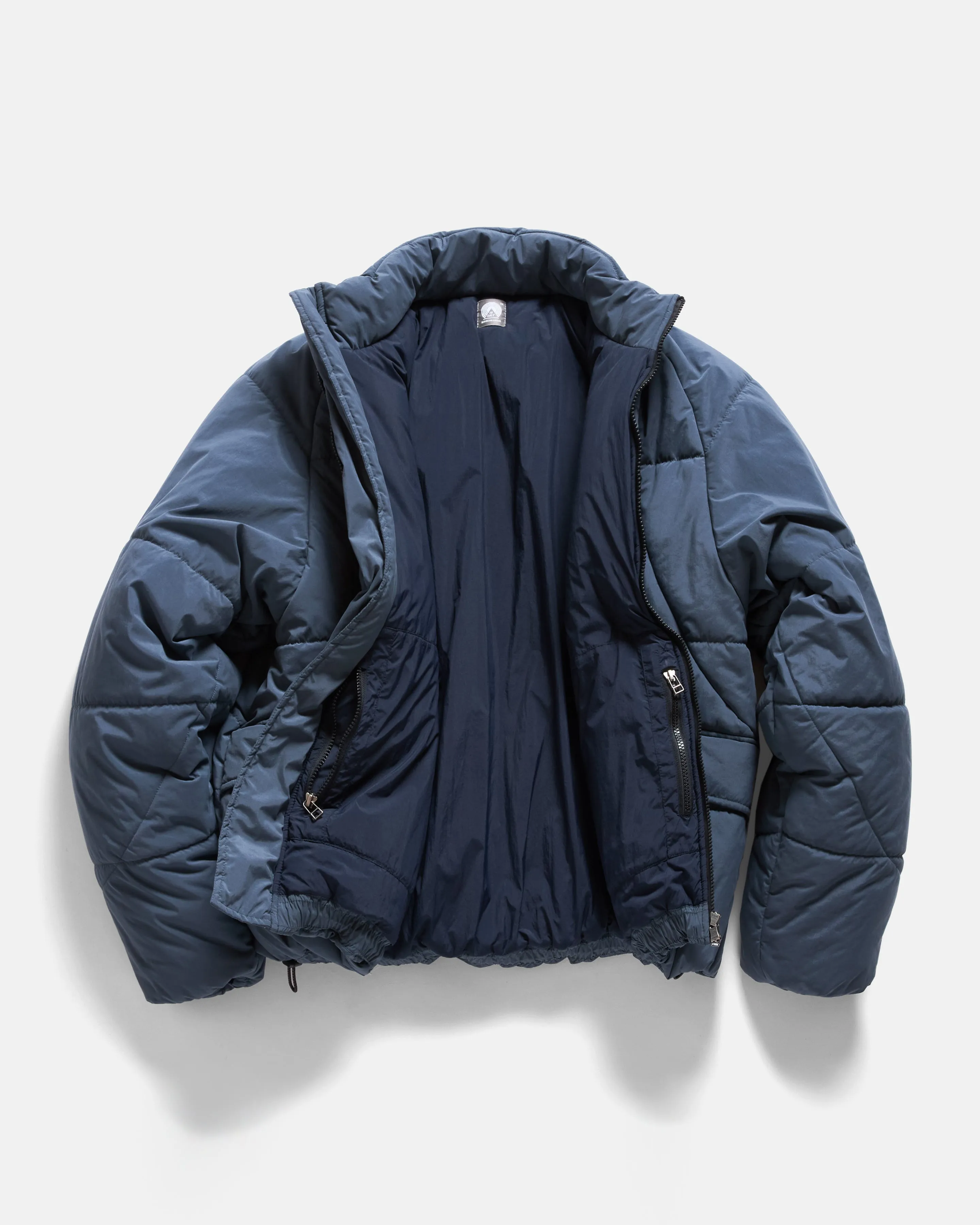 HOLLAND QUILTED JACKET - ELEPHANT BLUE WATER-REPELLENT NYLON sold by 18 East product image thumbnail 2