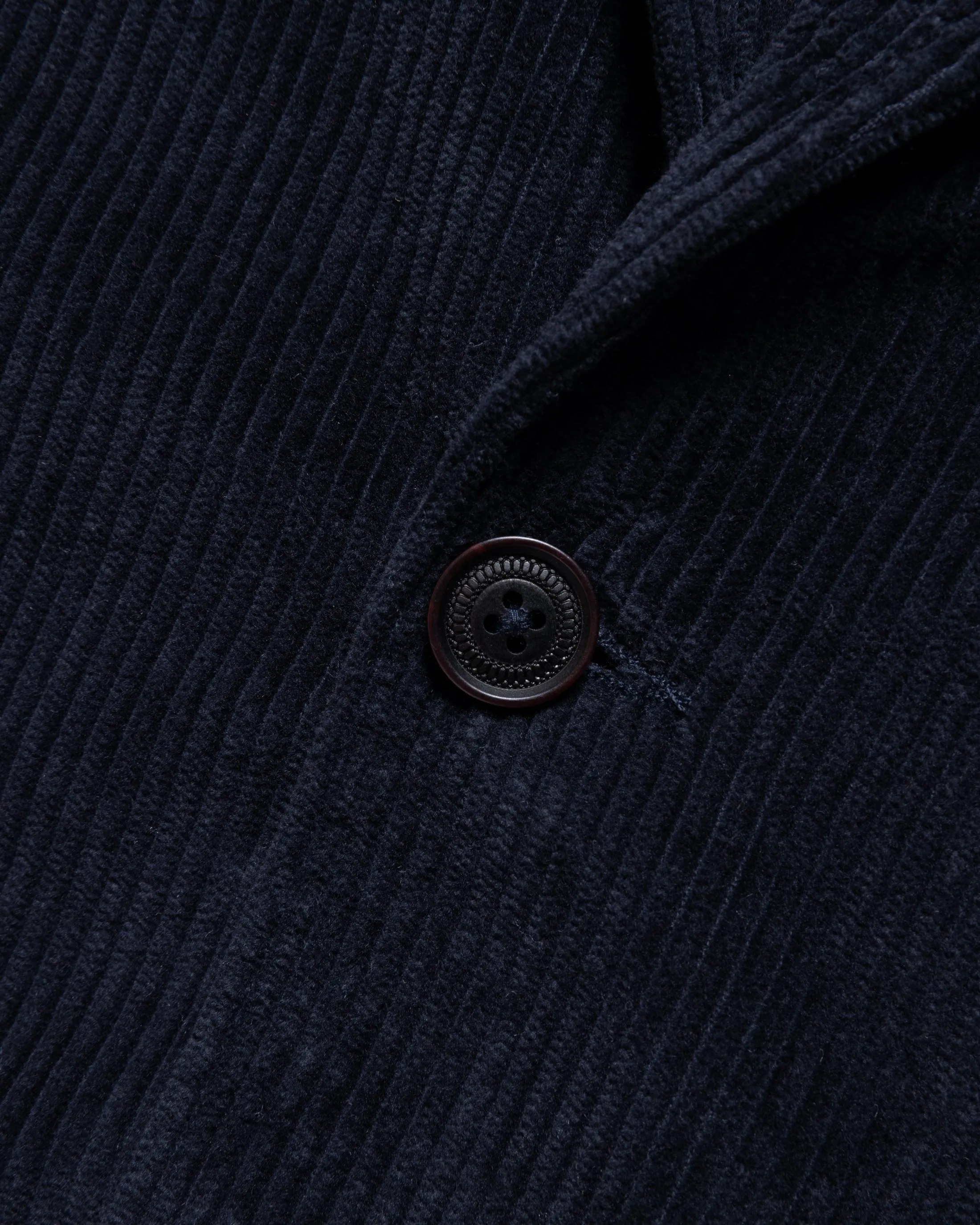 COSTA SINGLE BREASTED BLAZER - MIDNIGHT NAVY COTTON CORDUROY sold by 18 East product image thumbnail 5