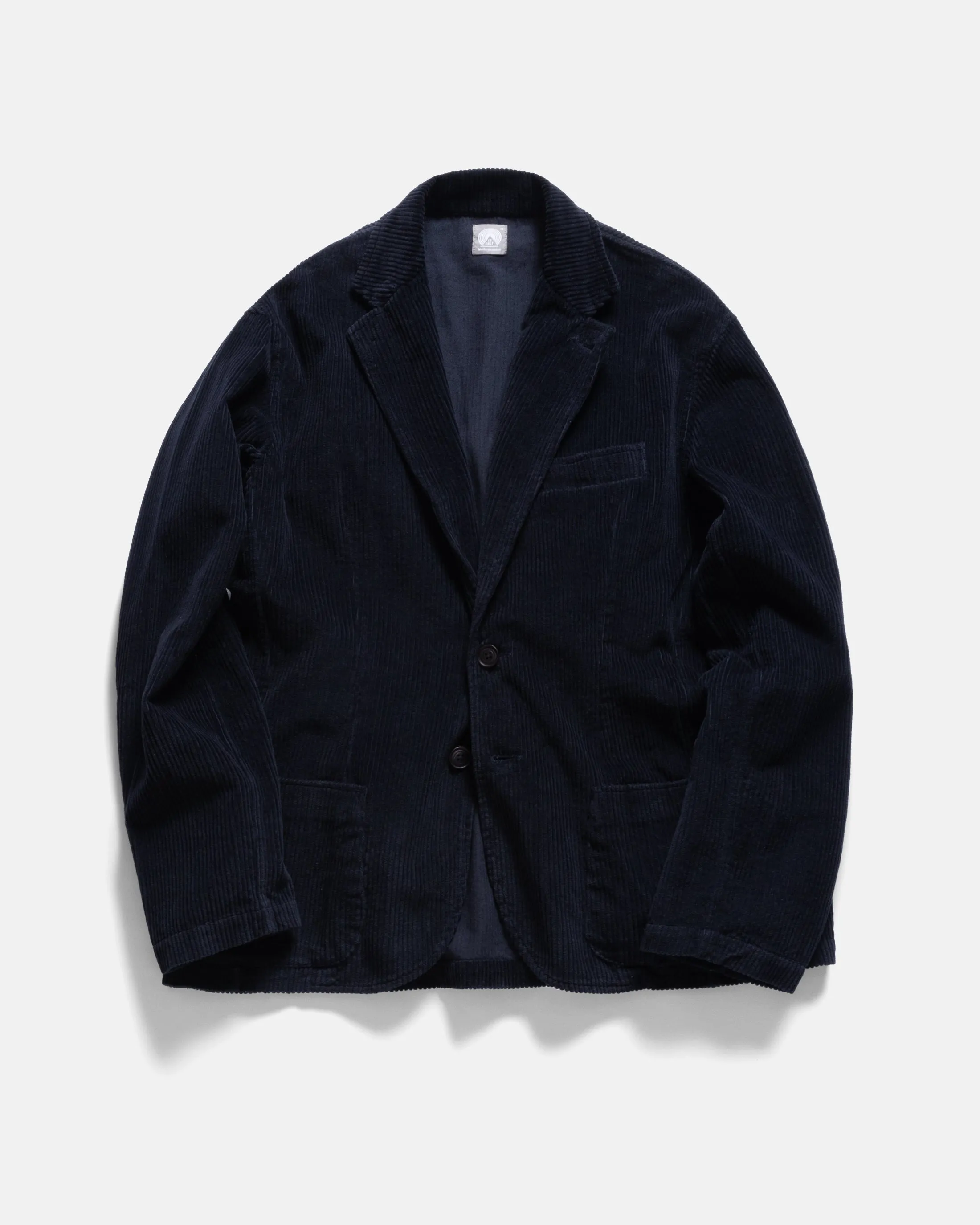COSTA SINGLE BREASTED BLAZER - MIDNIGHT NAVY COTTON CORDUROY sold by 18 East