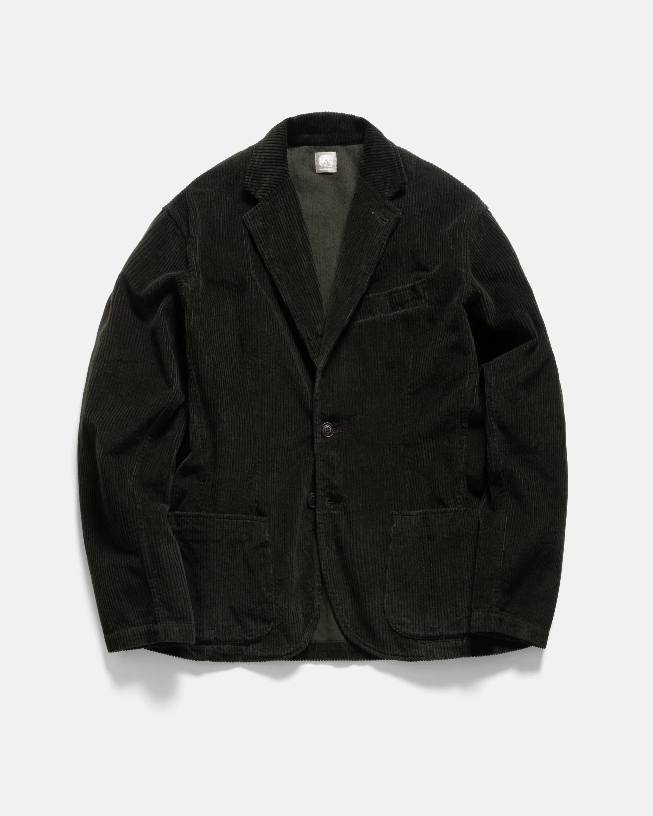 COSTA SINGLE BREASTED BLAZER - DARK GREEN COTTON CORDUROY sold by 18 East