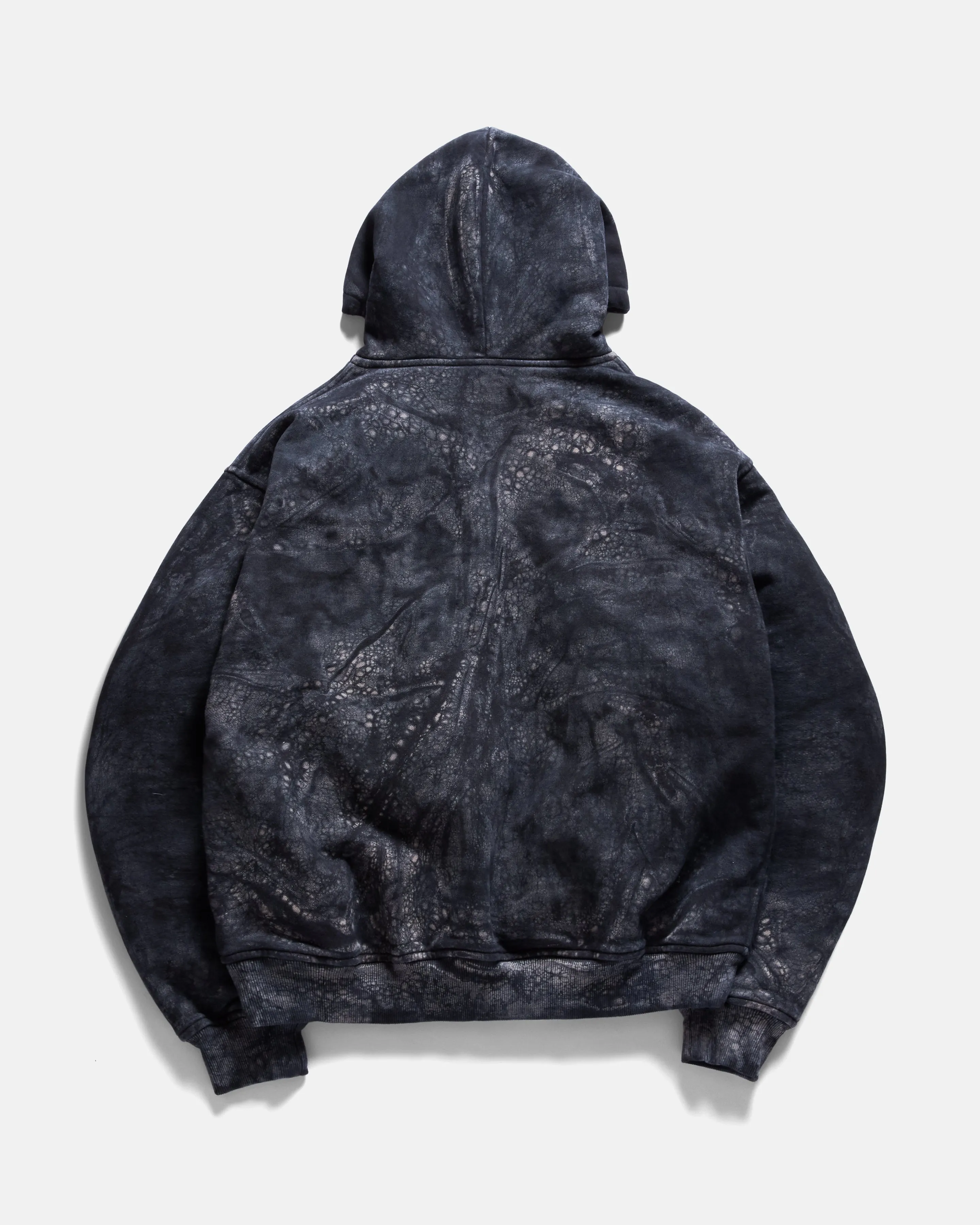 TOLMIE FULLZIP SWEATSHIRT - BLACK DABU DYED 19oz. ALL COTTON FLEECE WITH EARTH PAISLEY PRINTED LOOPBACK TERRY BACK sold by 18 East product image thumbnail 2