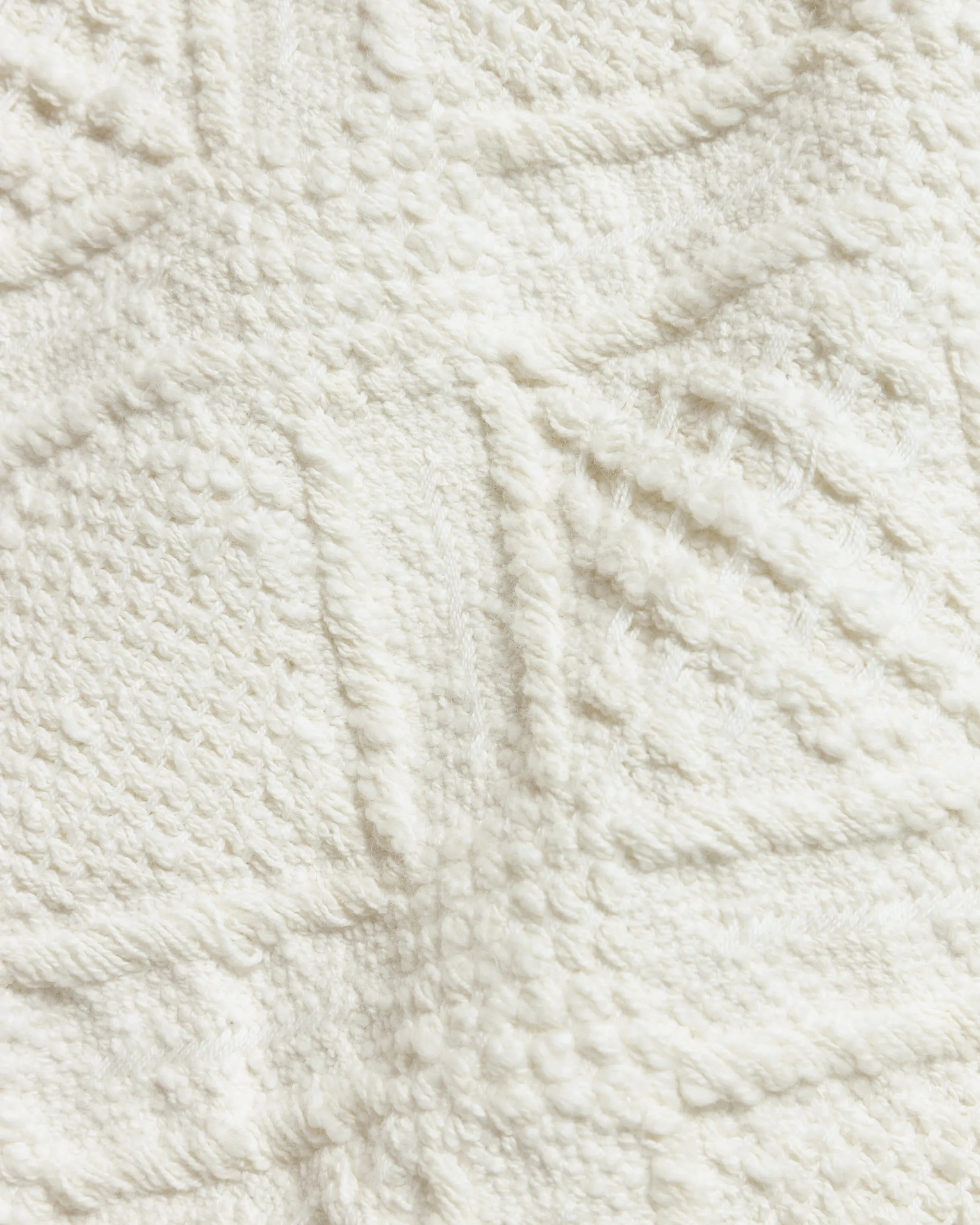 HOMER “SWEATER” POLO - WHITE HANDLOOM COTTON BLANKETING sold by 18 East product image thumbnail 5