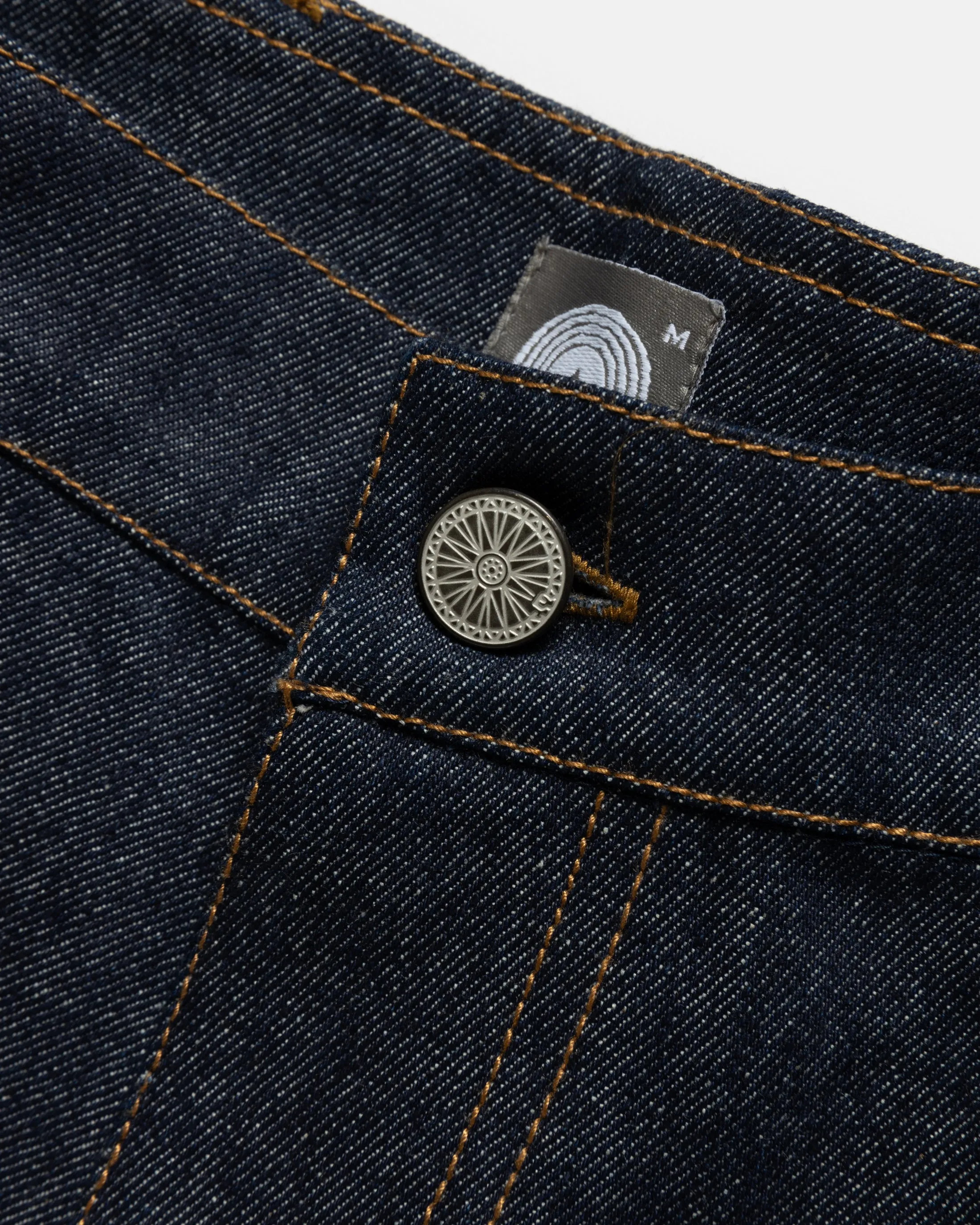 ELI HAND-EMBROIDERED DOUBLE KNEE WORK PANT - 13oz. RAW DENIM sold by 18 East product image thumbnail 5