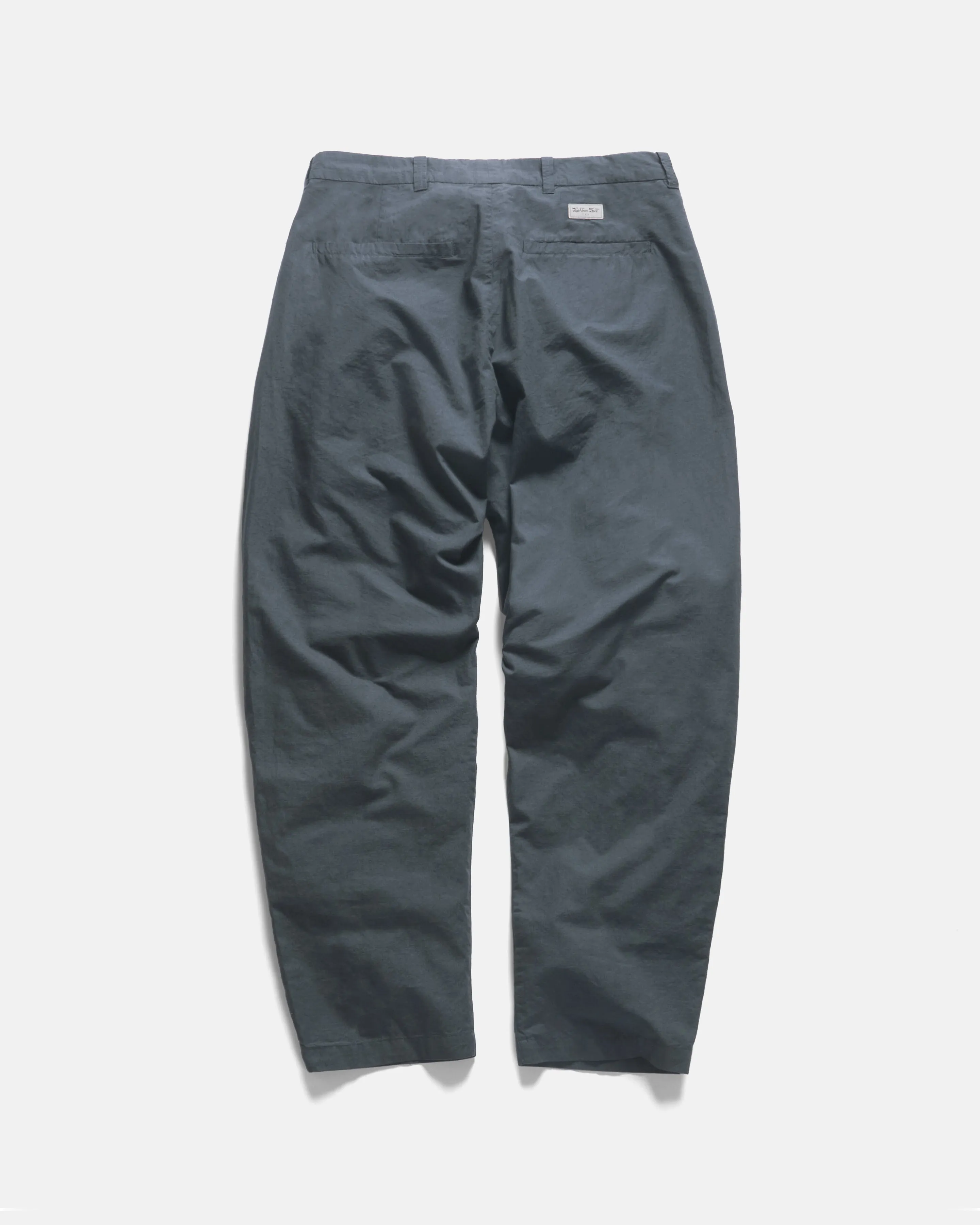 JIAN SINGLE PLEAT PANT - WASHED SLATE COTTON MICRO RIPSTOP sold by 18 East product image thumbnail 2