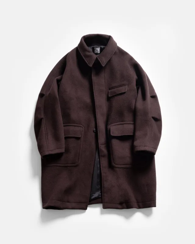 EXAMPLE エグザンプル MELTON HALF COAT new arrival stein | st company takasaki