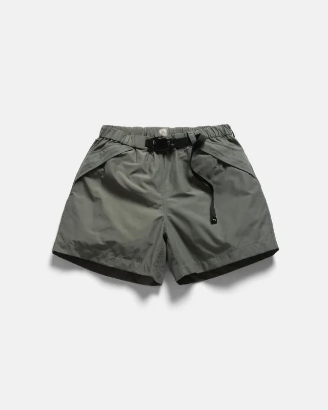 WARREN TREK SHORTS - BLUESTONE WATER-REPELLENT 60/40 MOUNTAIN CLOTH WITH FULL MESH LINING sold by 18 East
