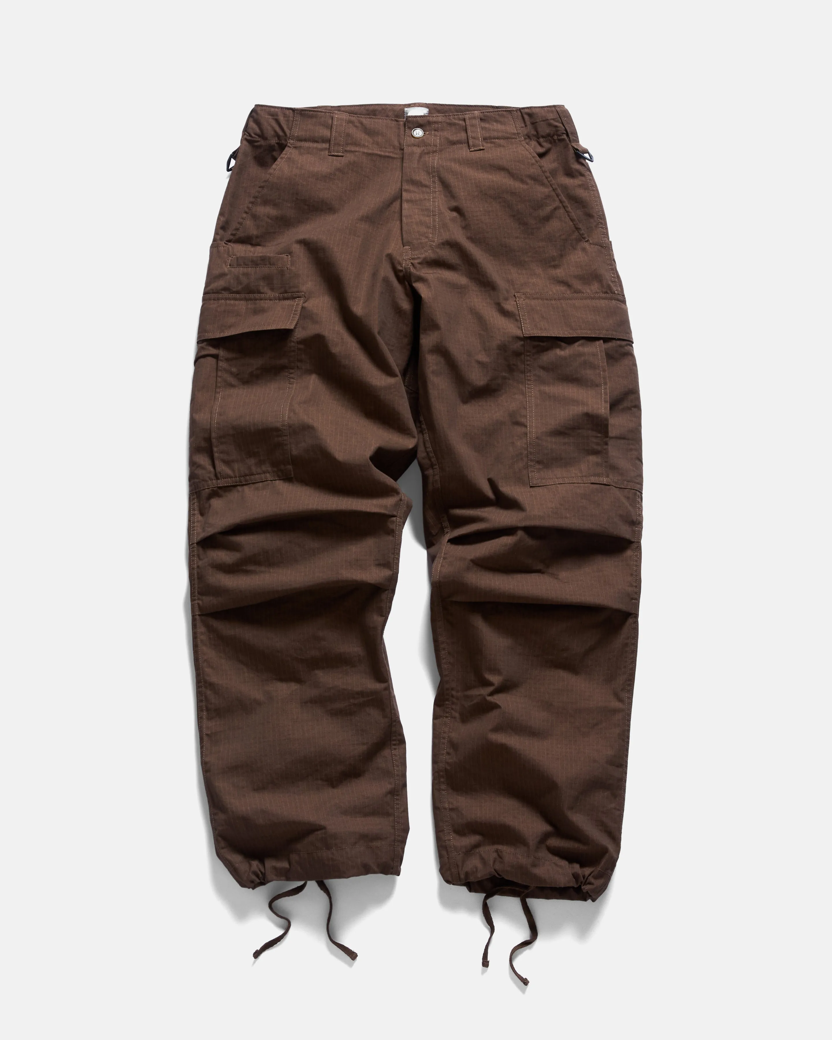 TAC UTILITY CARGO PANT - COCOA / KHAKI DOUBLE-DYE COTTON/NYLON RIPSTOP sold by 18 East
