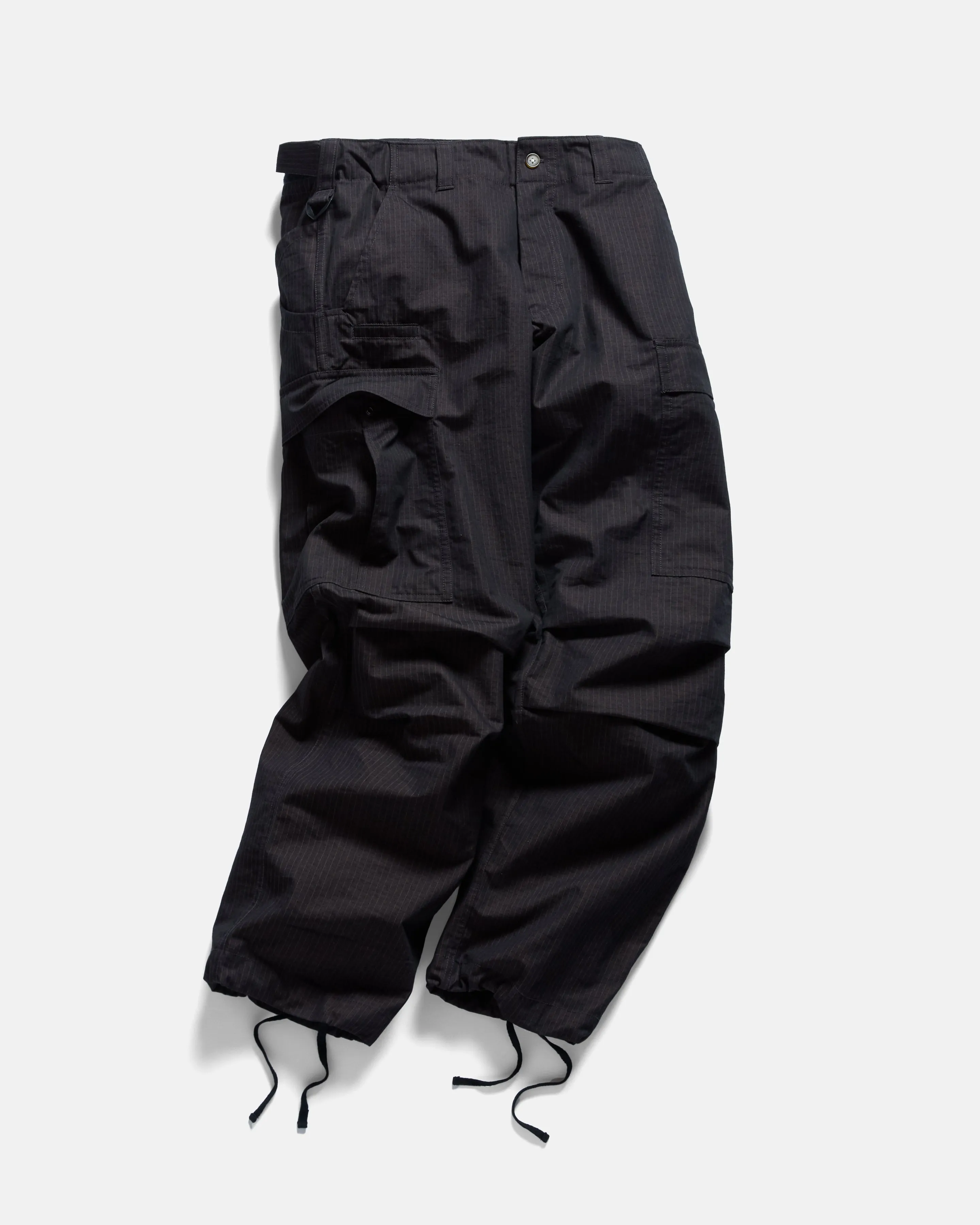 TAC UTILITY CARGO PANT - BLACK / KHAKI DOUBLE-DYE COTTON/NYLON RIPSTOP sold by 18 East product image thumbnail 4