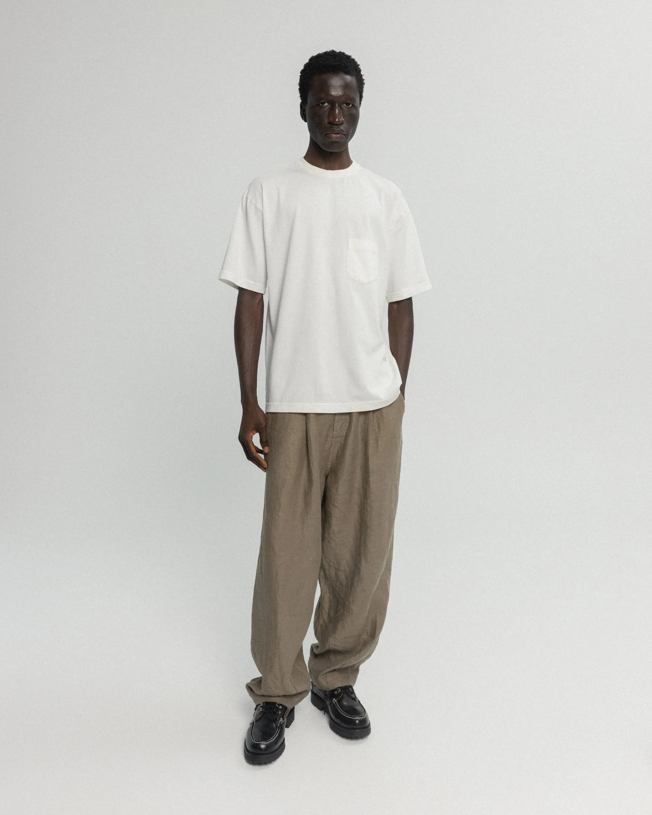 IAN VINTAGE POCKET TEE - WHITE 7.75 oz. ALL SEASON COTTON JERSEY sold by 18 East product image thumbnail 4