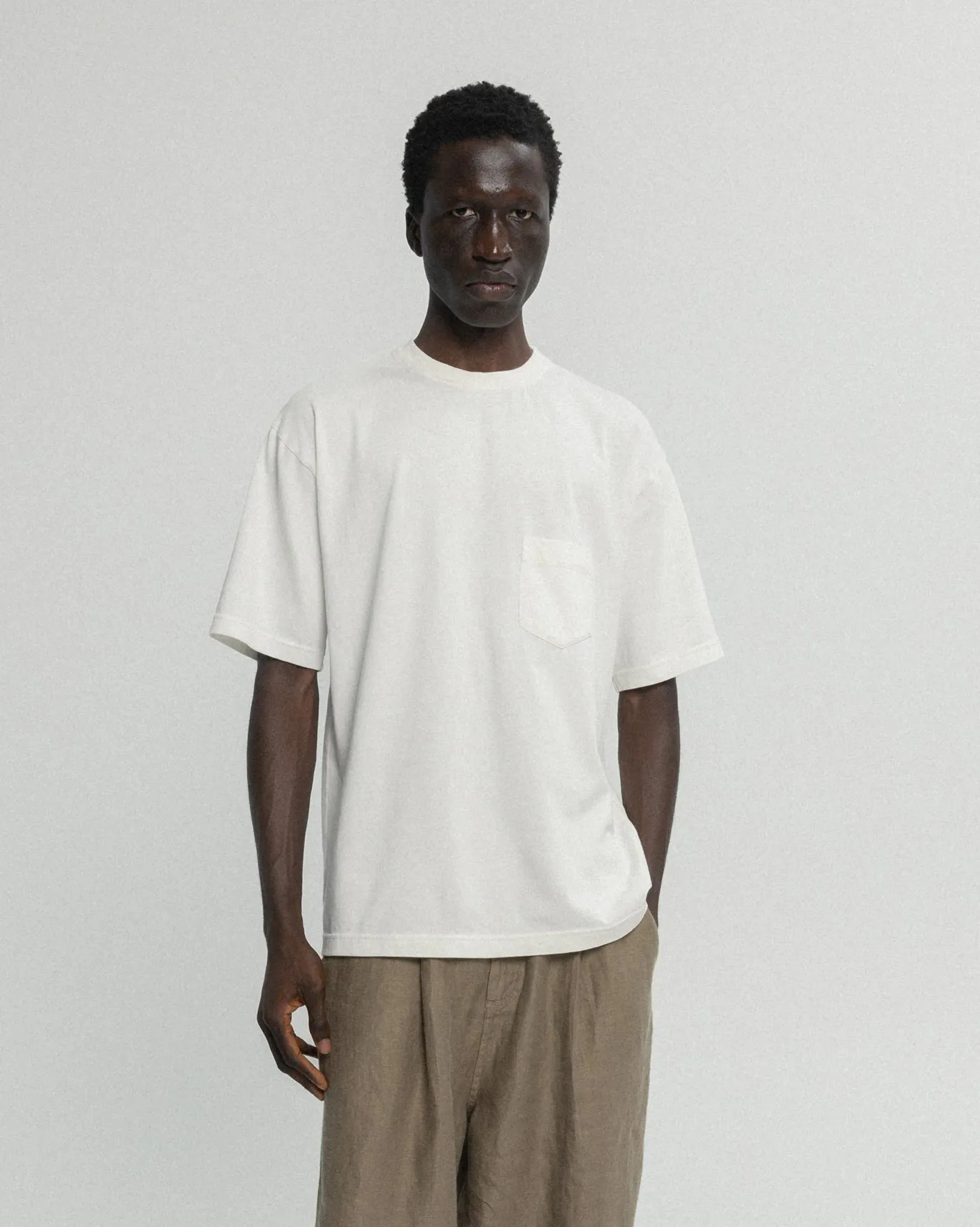IAN VINTAGE POCKET TEE - WHITE 7.75 oz. ALL SEASON COTTON JERSEY sold by 18 East product image thumbnail 2