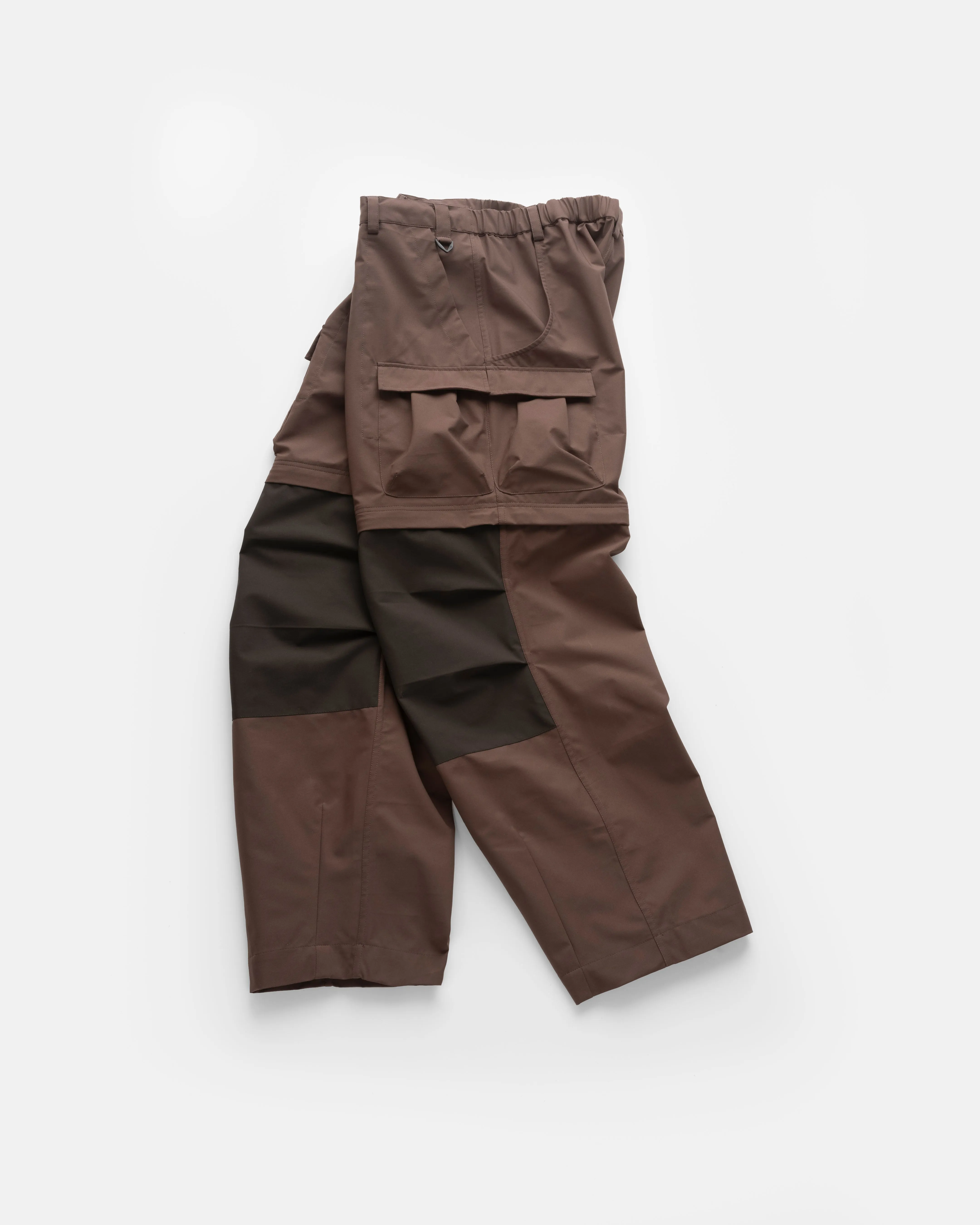 CASCADE OUTDOOR PROTECTION SYSTEM CONVERTIBLE CARGO PANT - BROWN / WASHED BLACK WATER-REPELLENT BONDED MEMBRANE sold by 18 East product image thumbnail 2