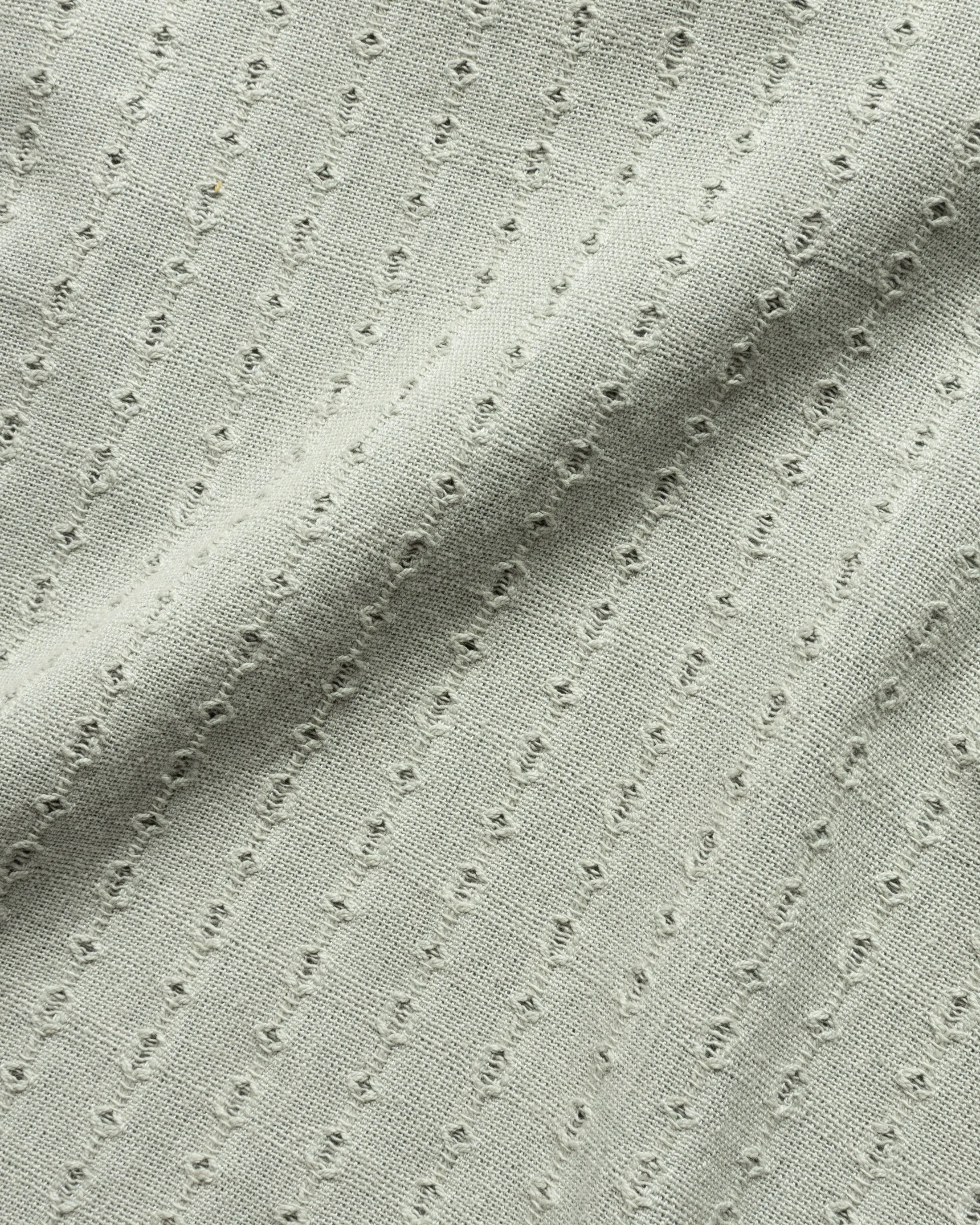 PETER SS POLO - LUNAR ROCK HANDWOVEN COTTON MESH sold by 18 East product image thumbnail 4