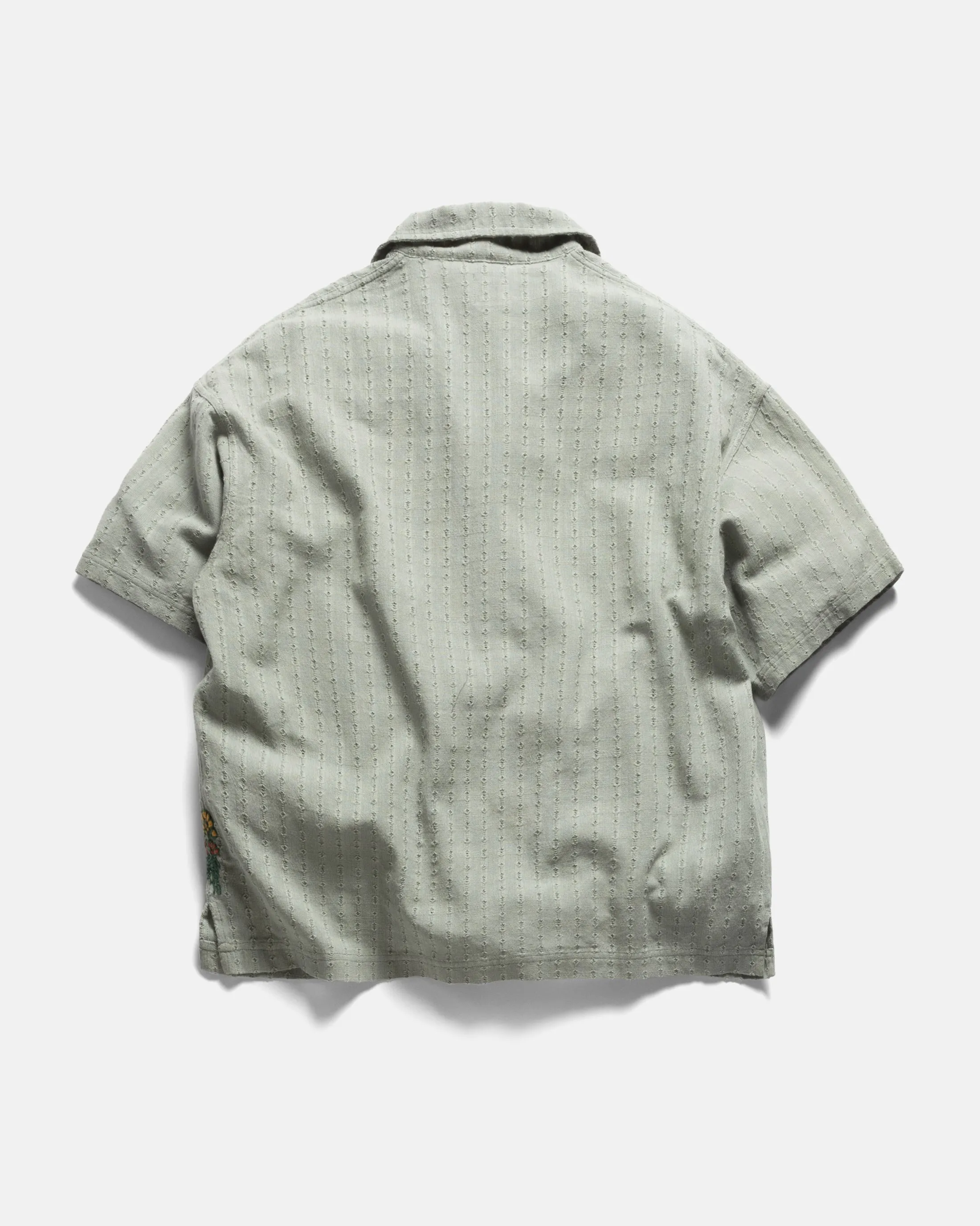 PETER SS POLO - LUNAR ROCK HANDWOVEN COTTON MESH sold by 18 East product image thumbnail 2