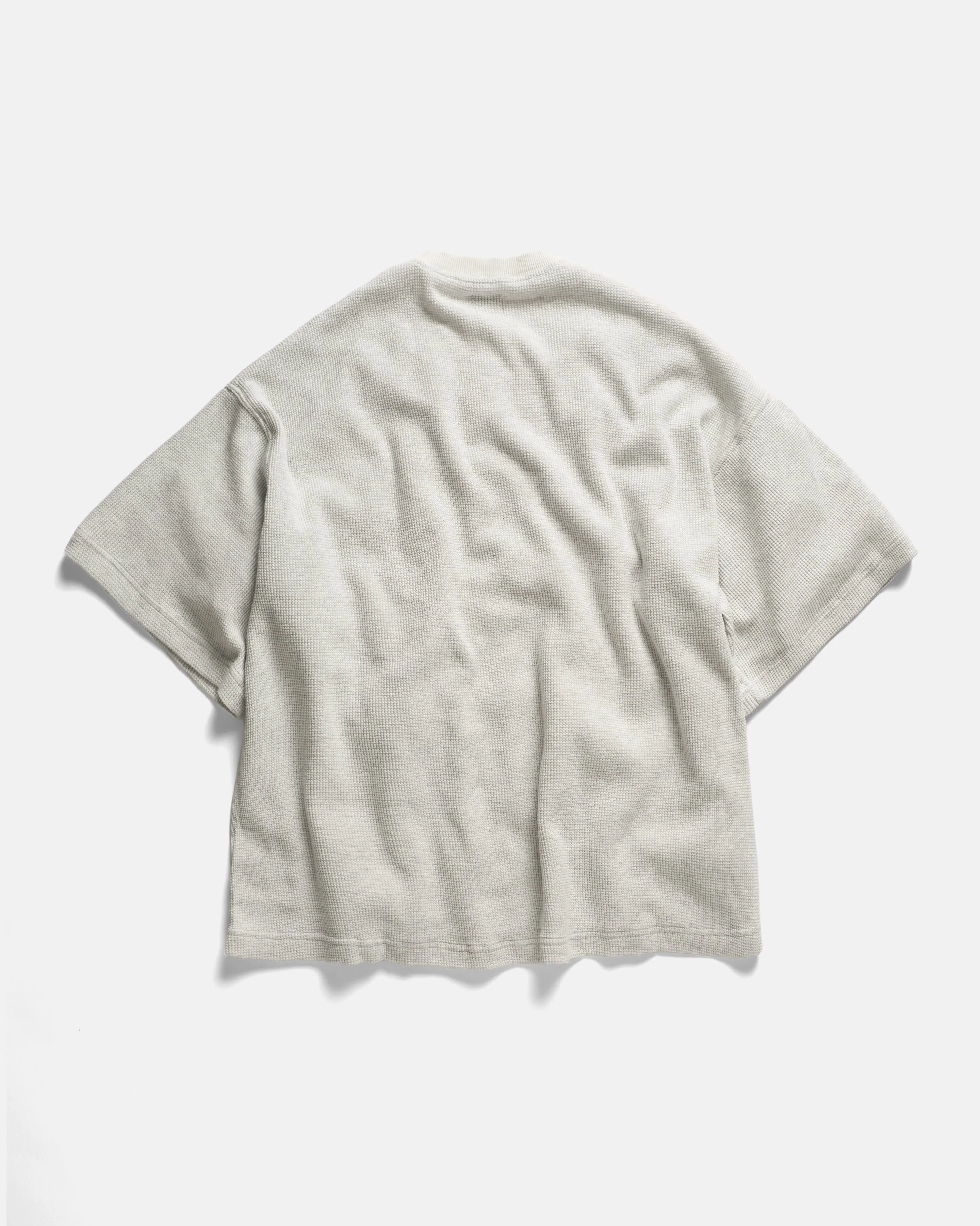 HIROCK LTE HALF SLEEVE CREWNECK - FOG HEATHER TECH COTTON LIGHTWEIGHT THERMAL sold by 18 East product image thumbnail 5