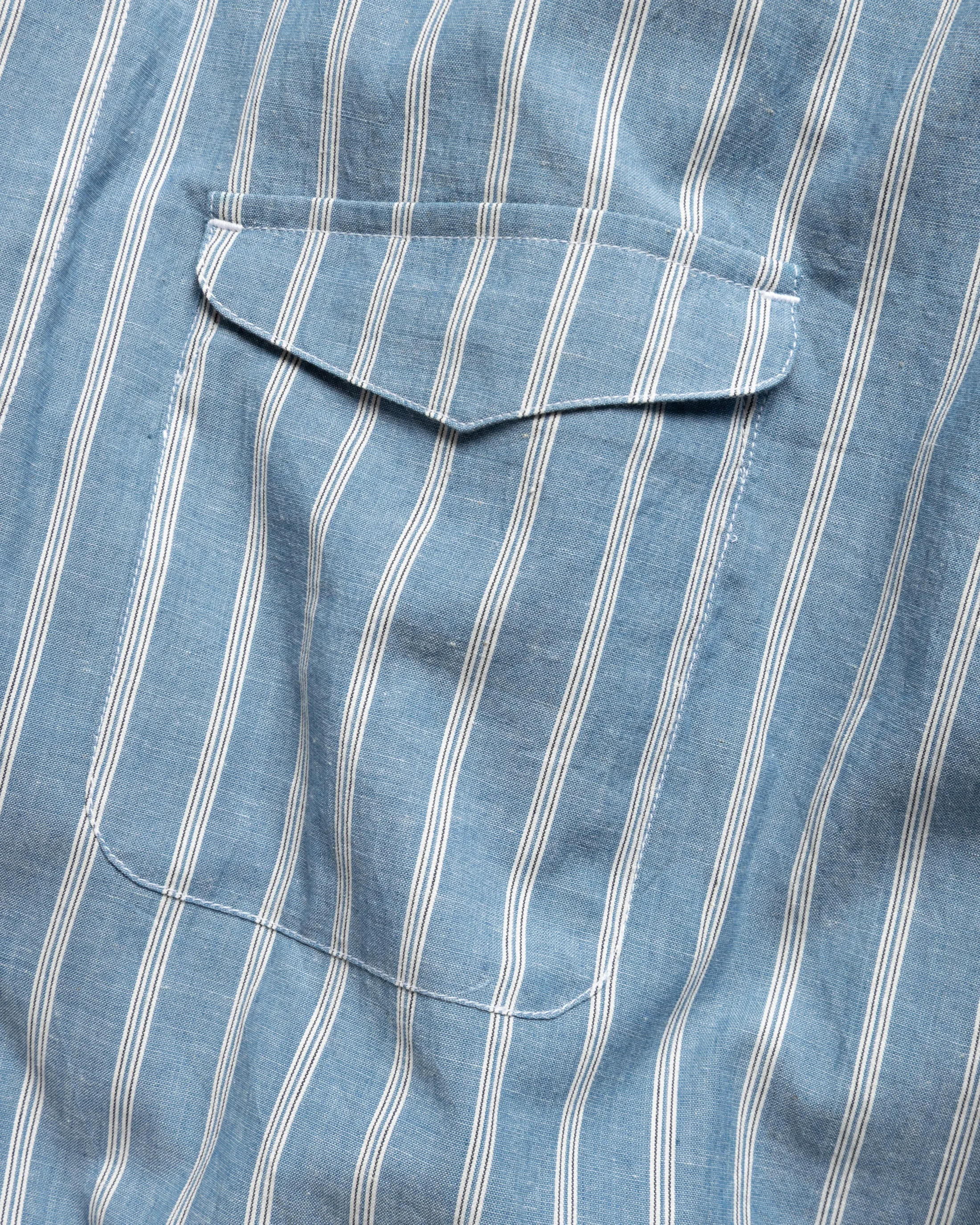 UDAI KURTA - CHAMBRAY / WHITE / NAVY YARN DYED END ON END COTTON sold by 18 East product image thumbnail 5