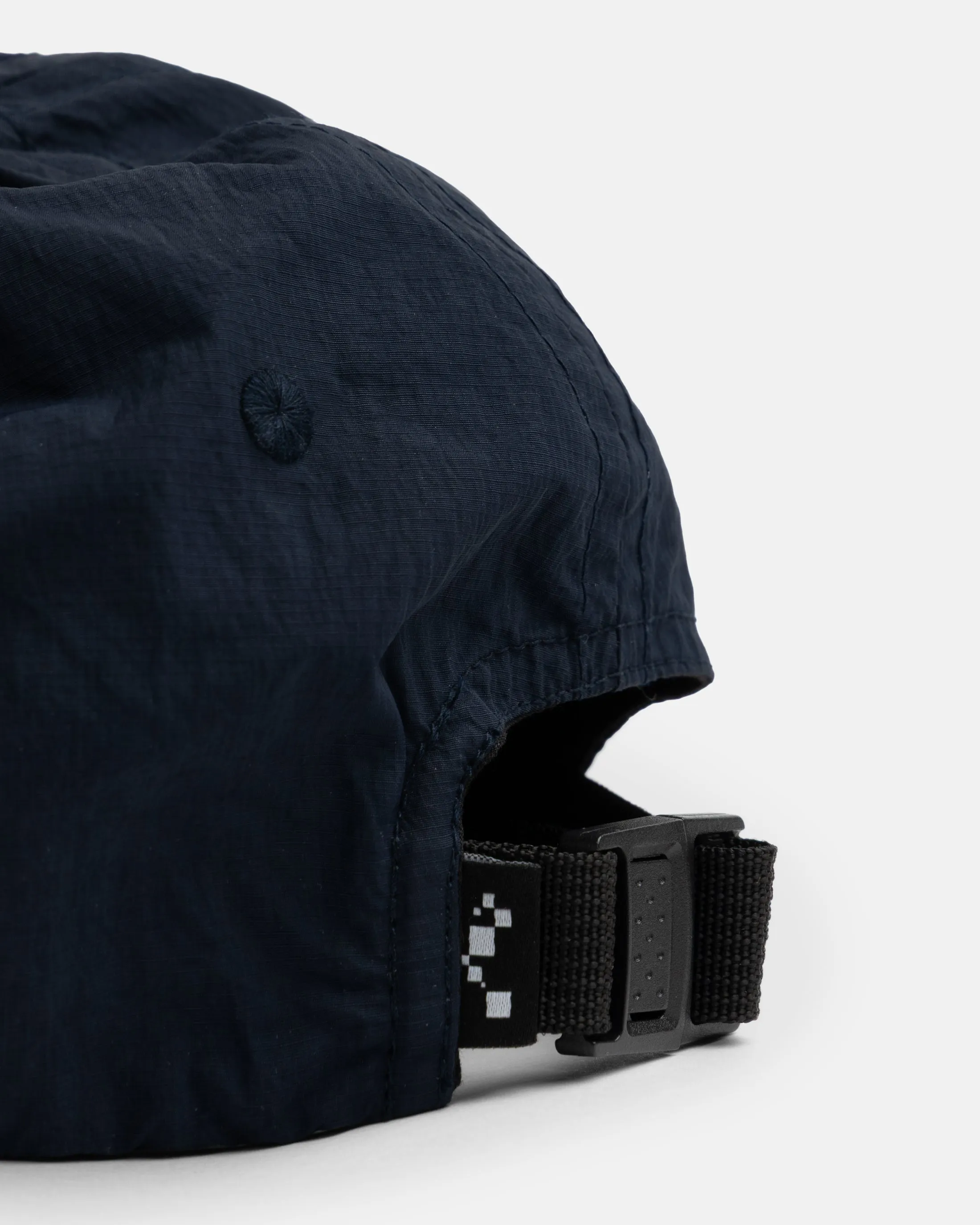 STOWE UNLINED 5 PANEL HAT - NAVY FEATHERWEIGHT MICRO RIPSTOP NYLON sold by 18 East product image thumbnail 3