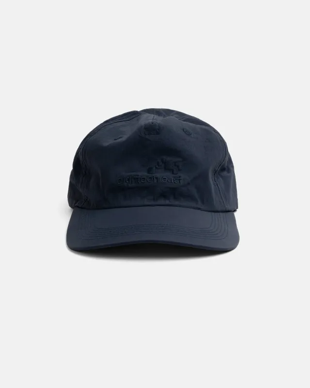 STOWE UNLINED 5 PANEL HAT - NAVY FEATHERWEIGHT MICRO RIPSTOP NYLON sold by 18 East