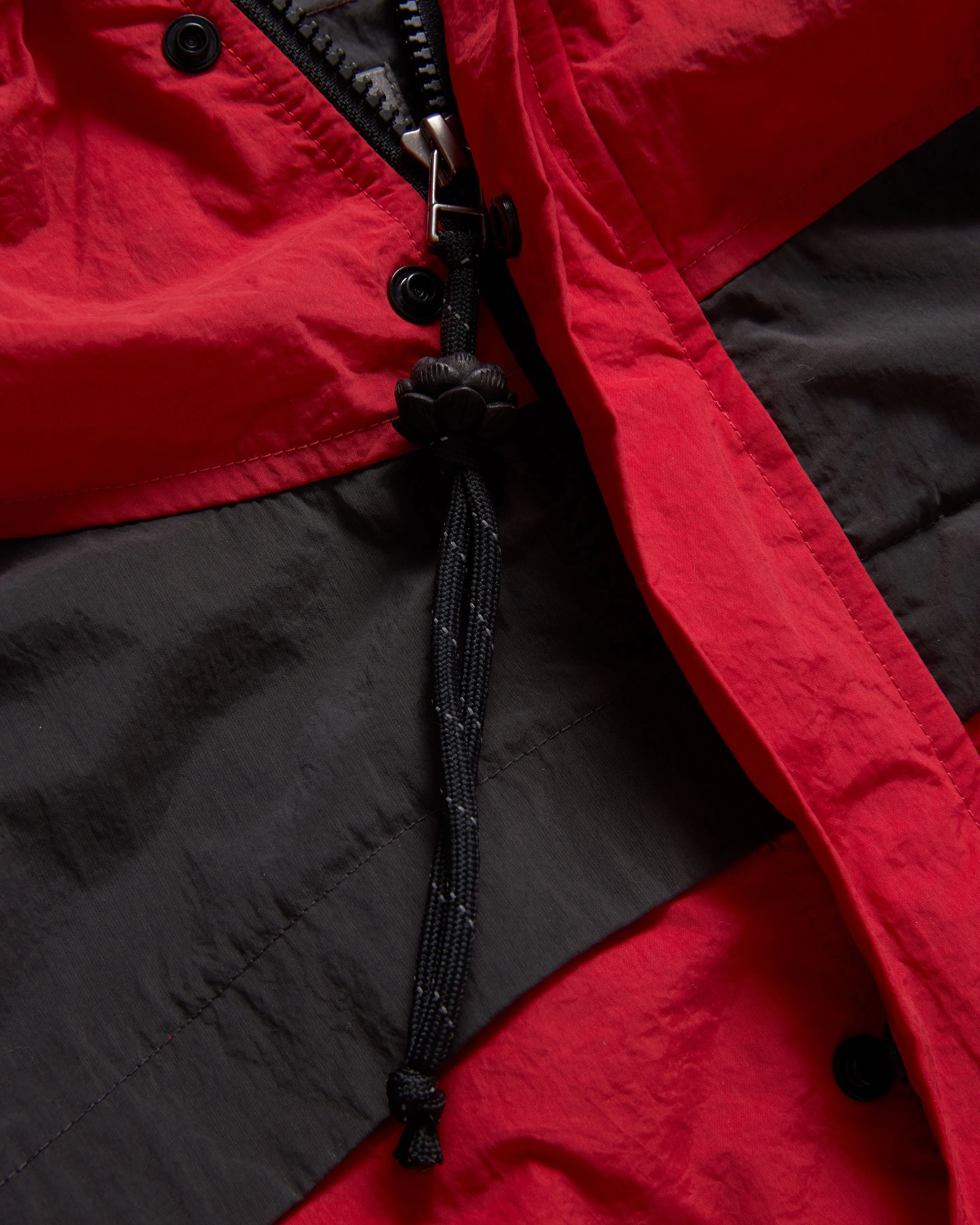 LAINES HOODED SHELL - DAN & WHIT'S RED / WASHED BLACK WATER-REPELLENT NYLON sold by 18 East product image thumbnail 2