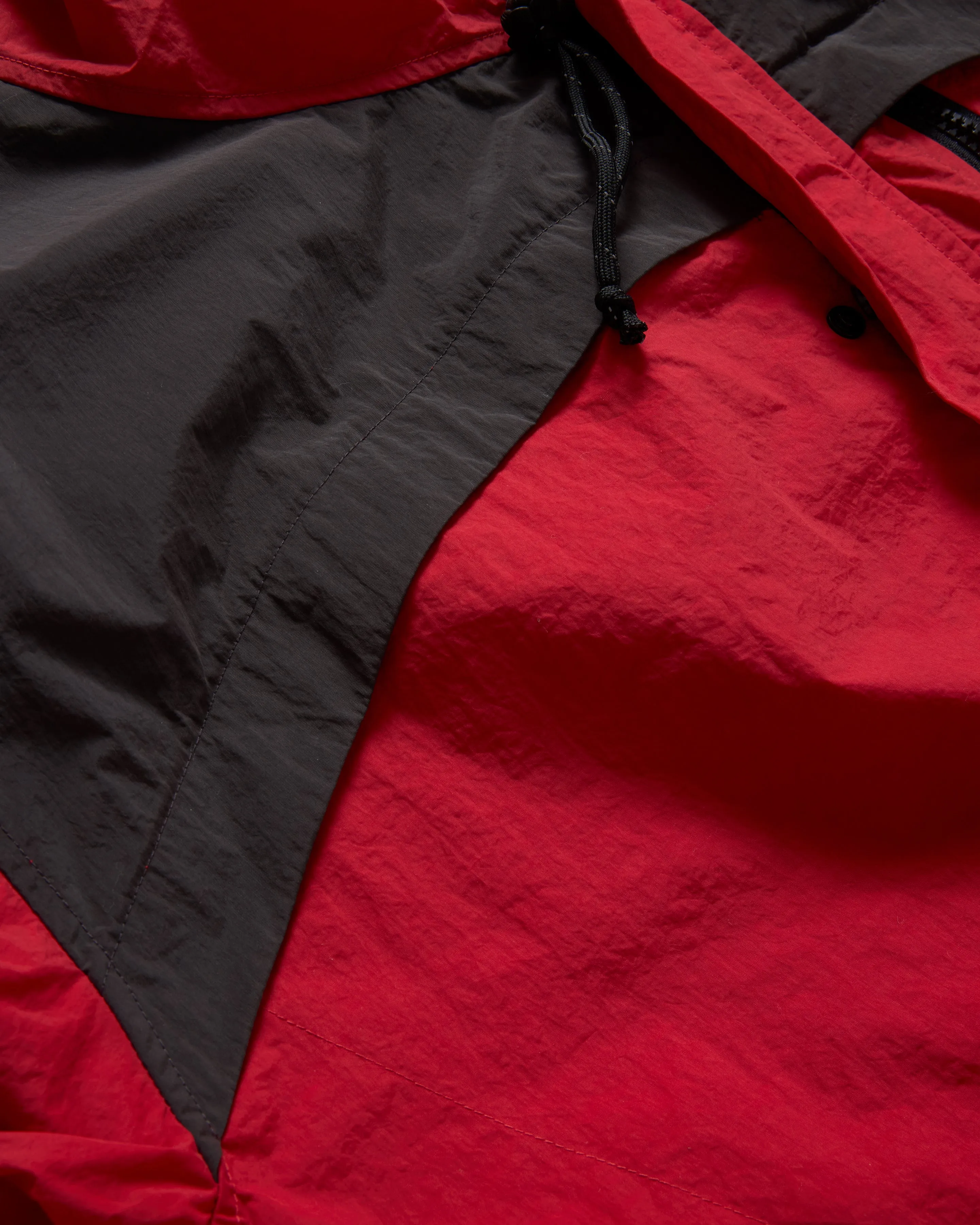 LAINES HOODED SHELL - DAN & WHIT'S RED / WASHED BLACK WATER-REPELLENT NYLON sold by 18 East product image thumbnail 3