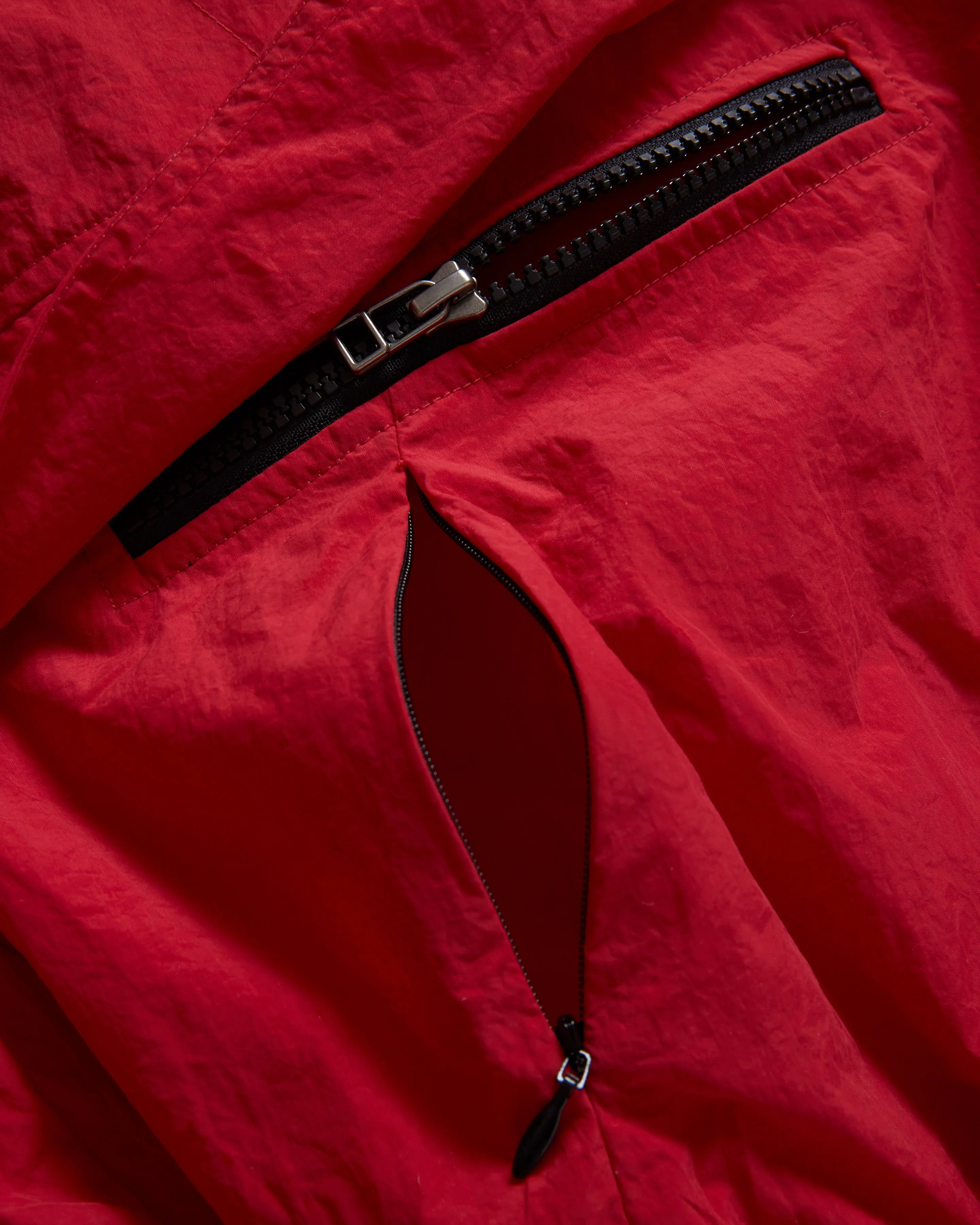 LAINES HOODED SHELL - DAN & WHIT'S RED / WASHED BLACK WATER-REPELLENT NYLON sold by 18 East product image thumbnail 5
