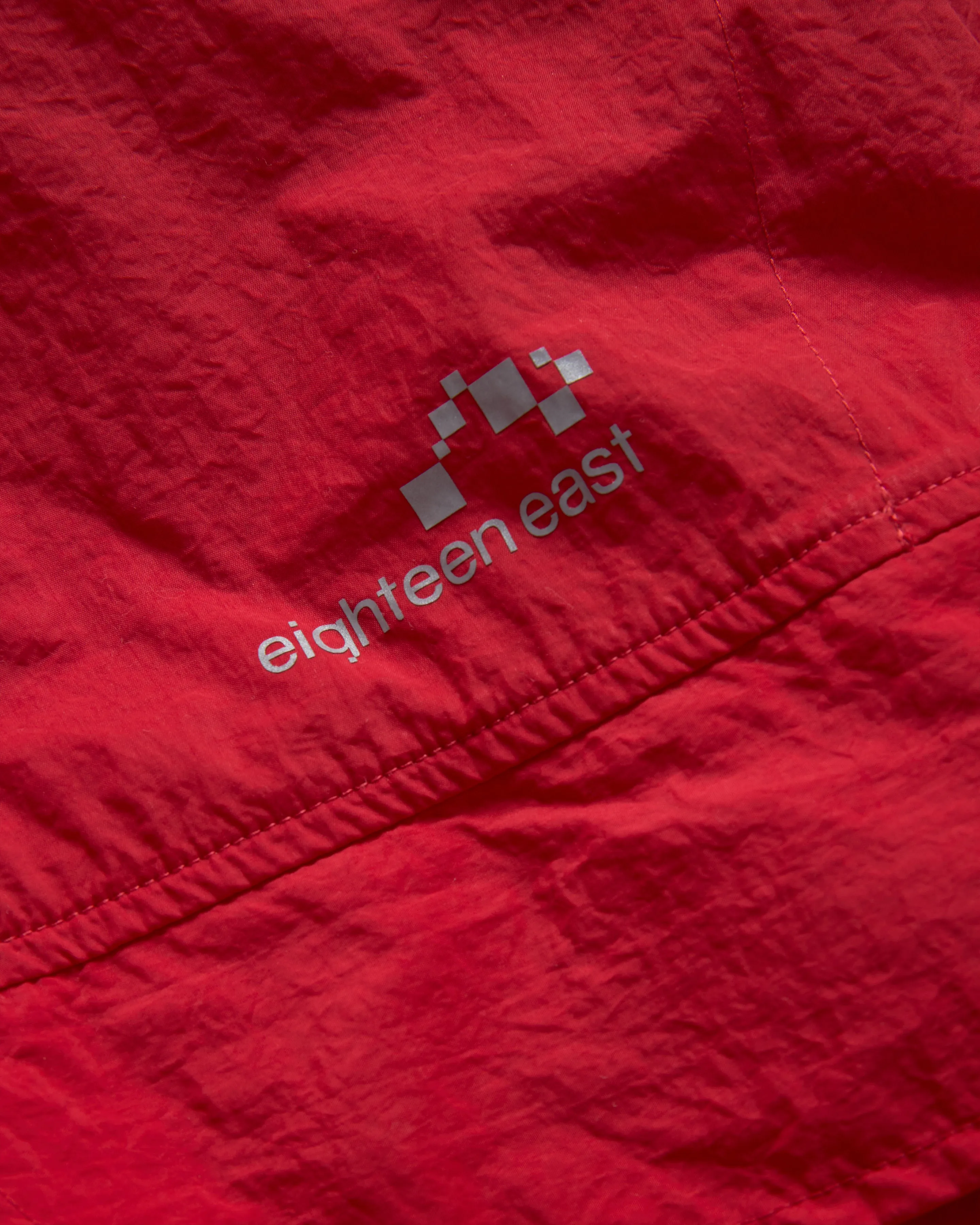 LAINES HOODED SHELL - DAN & WHIT'S RED / WASHED BLACK WATER-REPELLENT NYLON sold by 18 East product image thumbnail 4