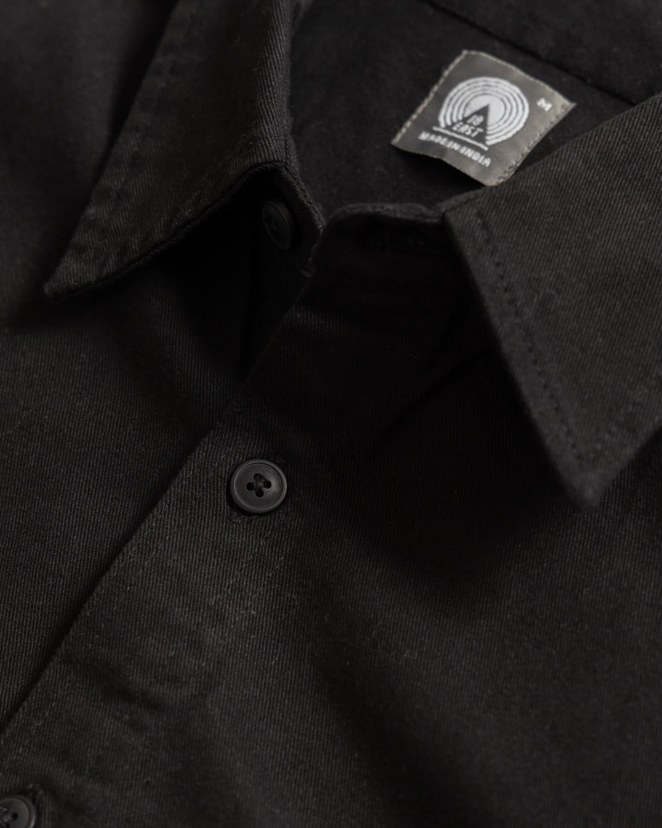 SHELTER SERVICE SHIRT - BLACK HOMEGROWN TWILL sold by 18 East product image thumbnail 2