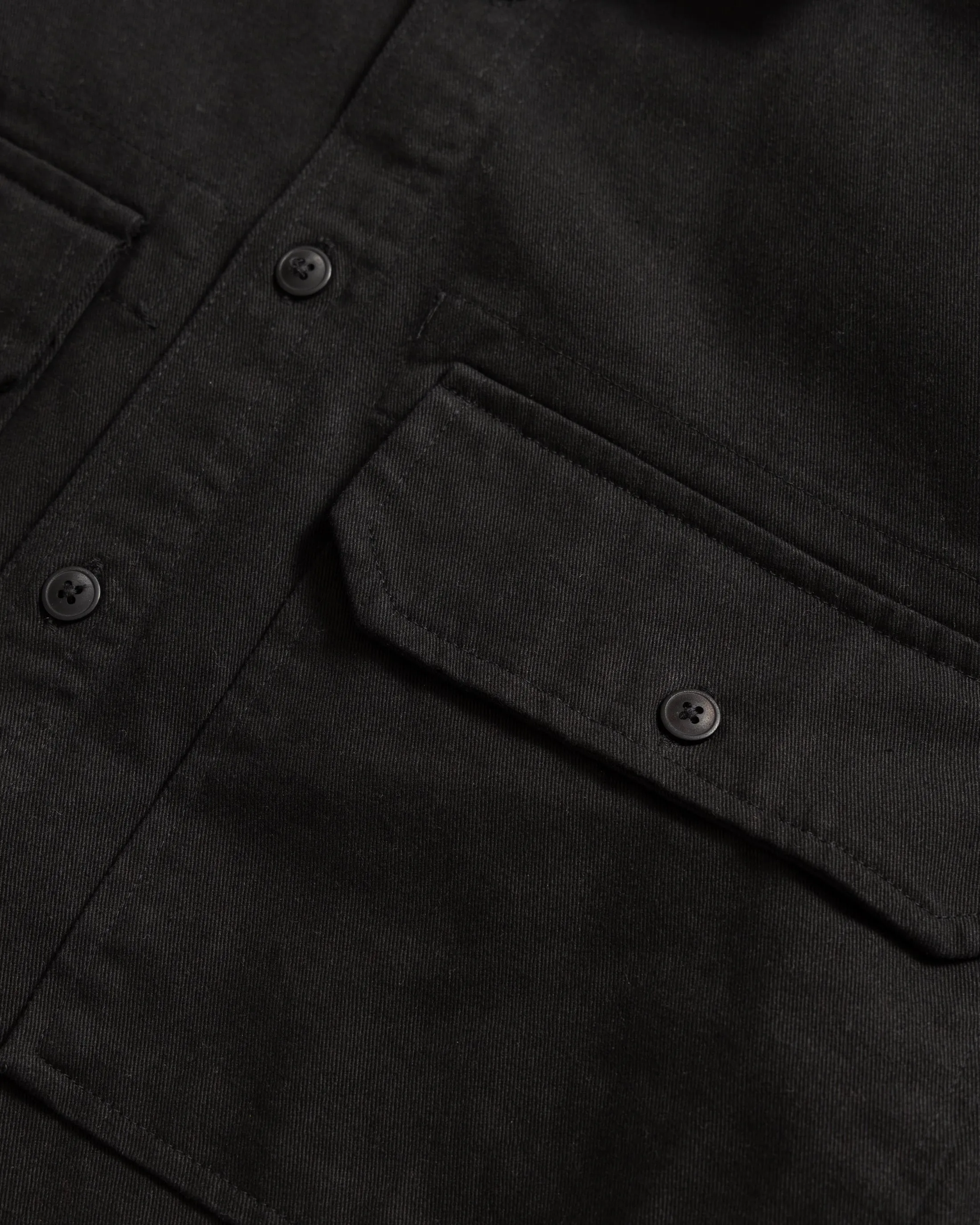 SHELTER SERVICE SHIRT - BLACK HOMEGROWN TWILL sold by 18 East product image thumbnail 3