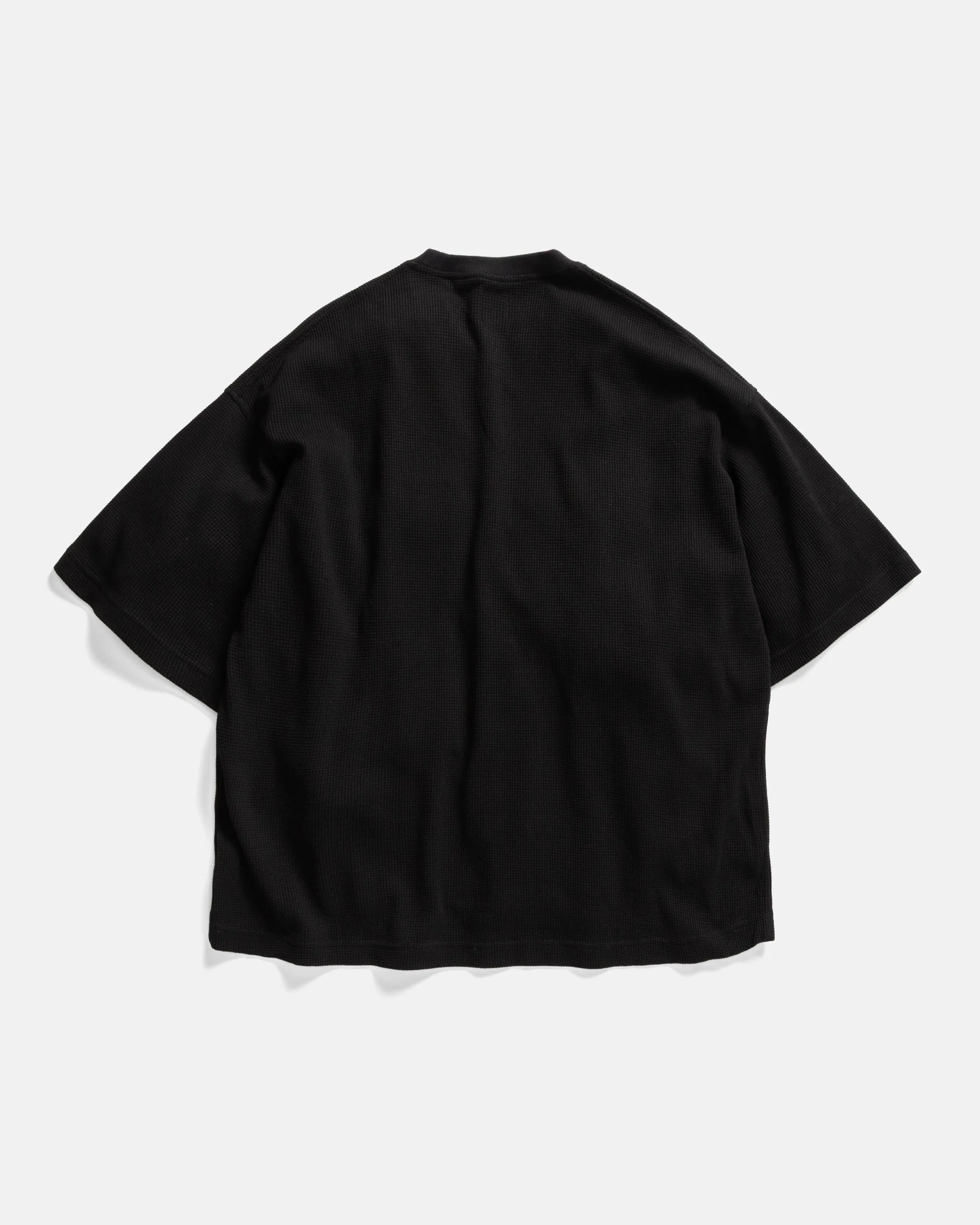 HIROCK LTE HALF SLEEVE CREWNECK - BLACK TECH COTTON LIGHTWEIGHT THERMAL sold by 18 East product image thumbnail 5