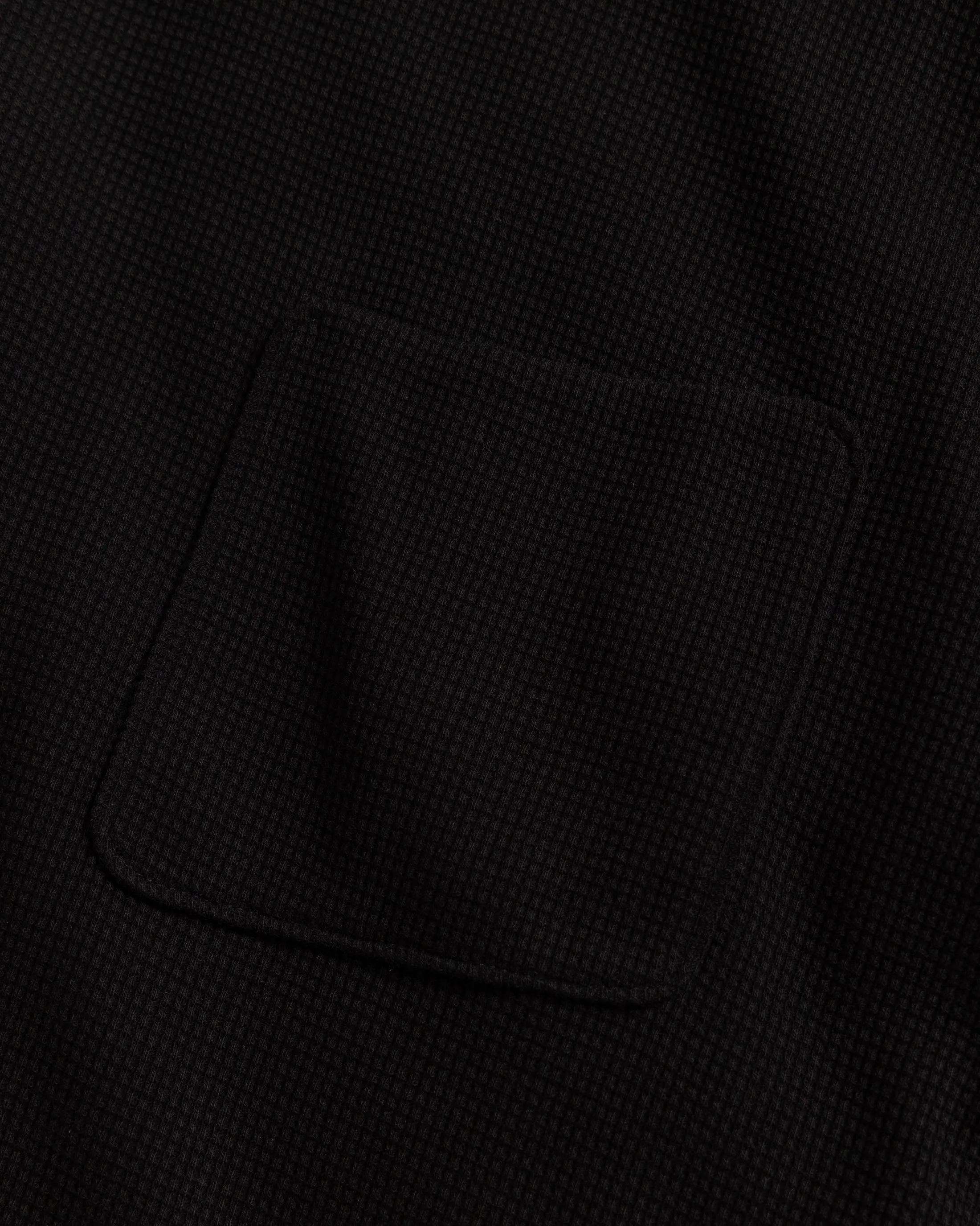 HIROCK LTE HALF SLEEVE CREWNECK - BLACK TECH COTTON LIGHTWEIGHT THERMAL sold by 18 East product image thumbnail 4