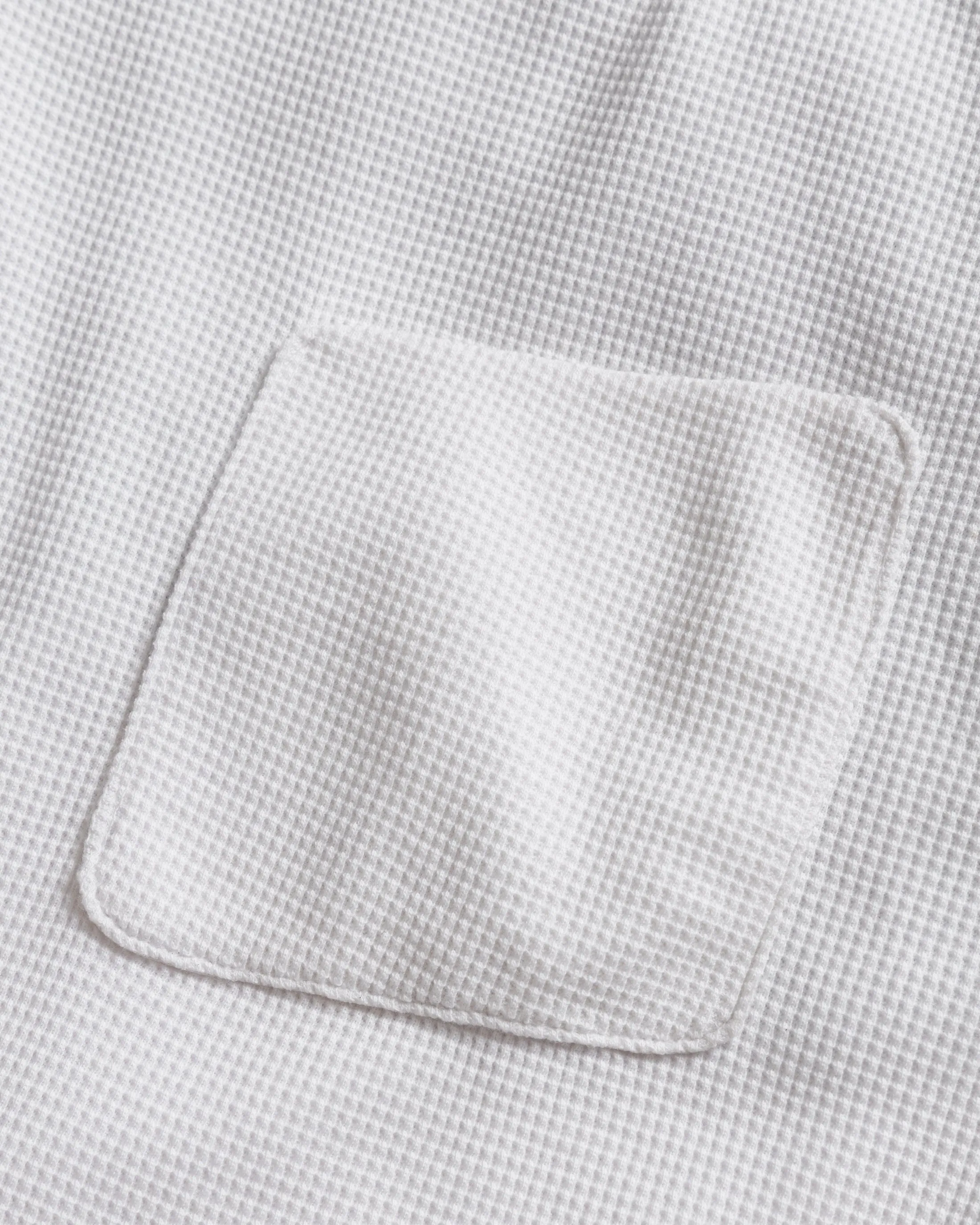 HIROCK LTE HALF SLEEVE CREWNECK - WHITE TECH COTTON LIGHTWEIGHT THERMAL sold by 18 East product image thumbnail 3