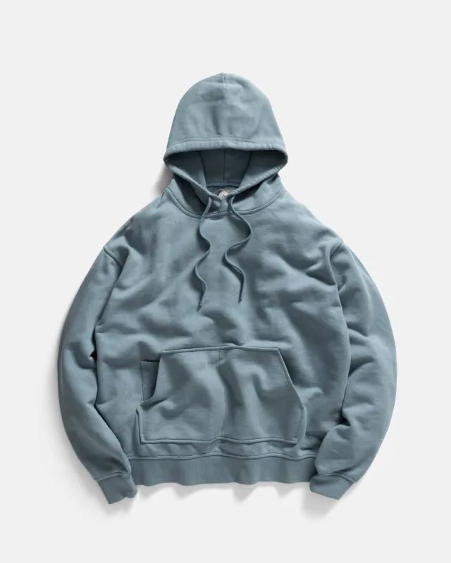 NOVIS HOODED SWEATSHIRT - CITADEL BLUE 19oz. ALL COTTON LOOPBACK TERRY FLEECE sold by 18 East