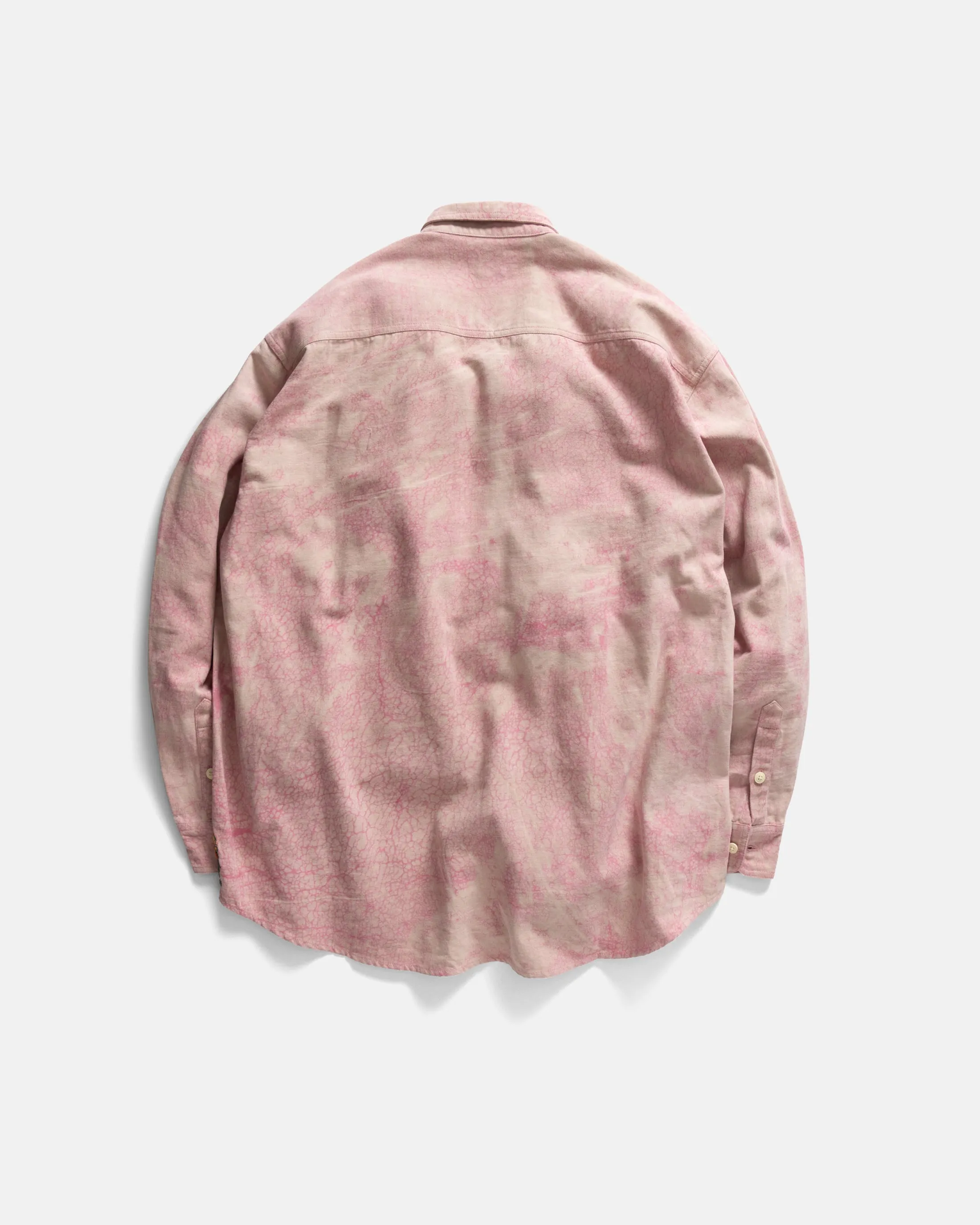 WOLF BUTTON-DOWN SHIRT - PINK DABU DYED HEAVY OXFORD CLOTH sold by 18 East product image thumbnail 5