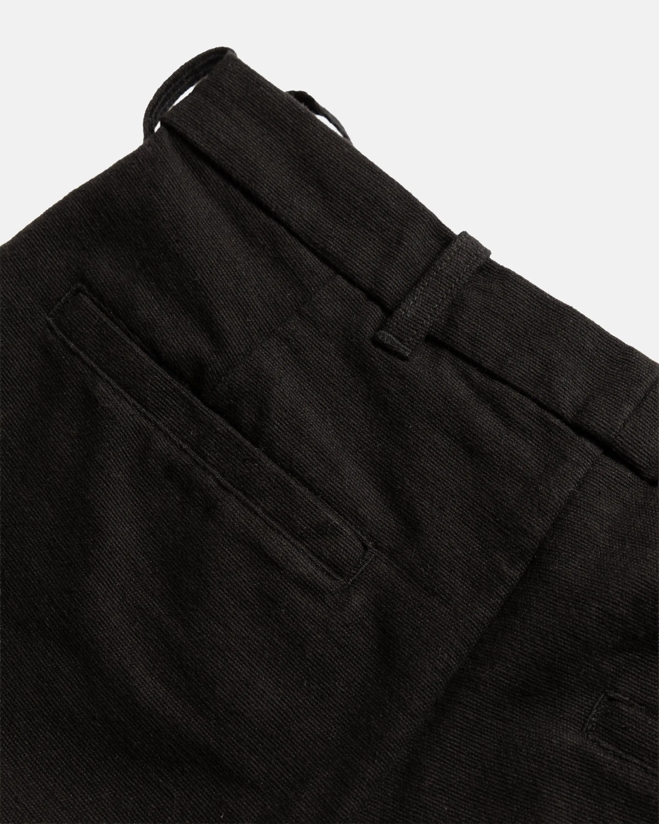 JIAN SINGLE PLEAT PANT - BLACK HANDSPUN COTTON CANVAS sold by 18 East product image thumbnail 3