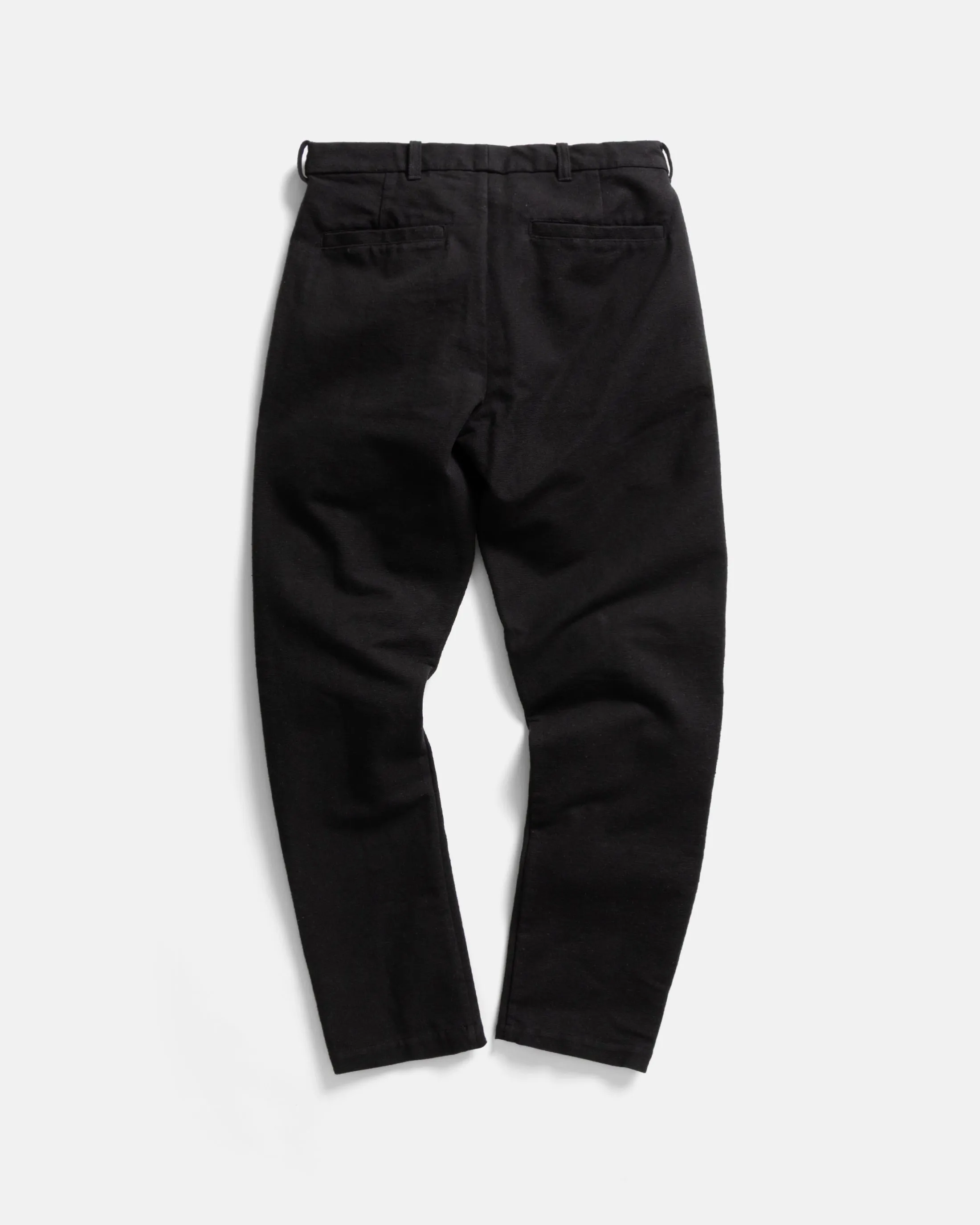 JIAN SINGLE PLEAT PANT - BLACK HANDSPUN COTTON CANVAS sold by 18 East product image thumbnail 4