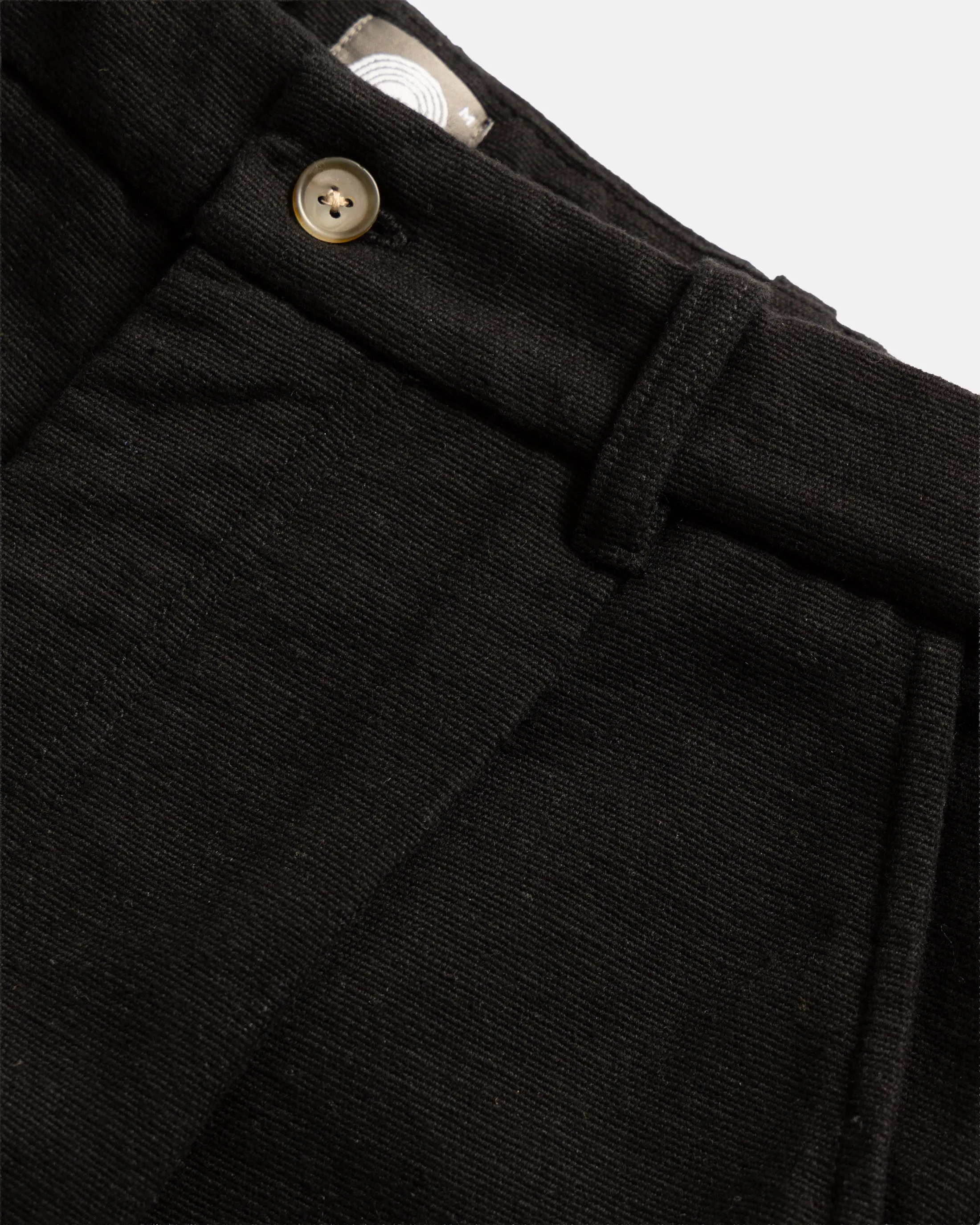 JIAN SINGLE PLEAT PANT - BLACK HANDSPUN COTTON CANVAS sold by 18 East product image thumbnail 2