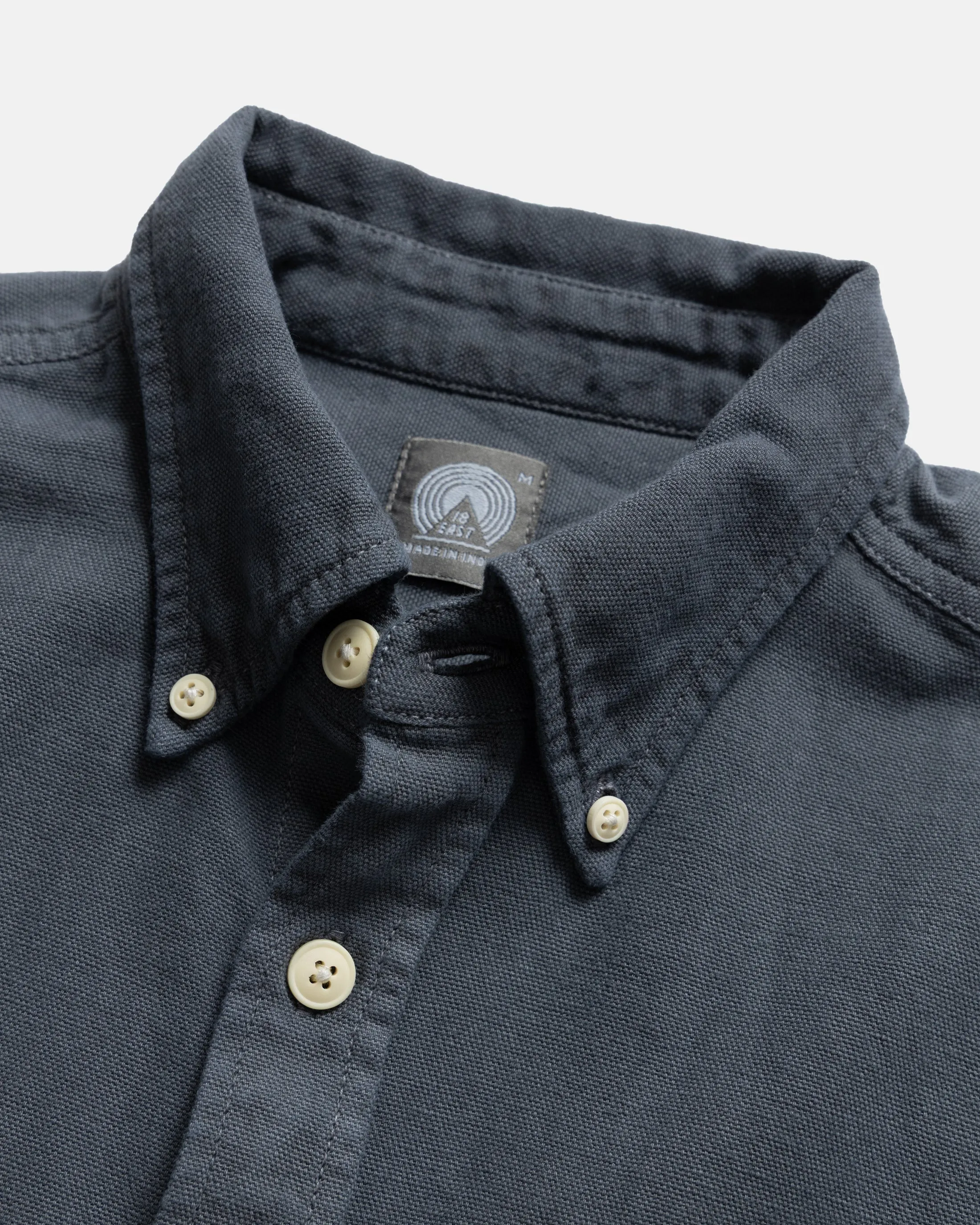 JESPER VINTAGE BUTTON DOWN SHIRT - TURBULENCE PIGMENT DYED OXFORD CLOTH sold by 18 East product image thumbnail 3