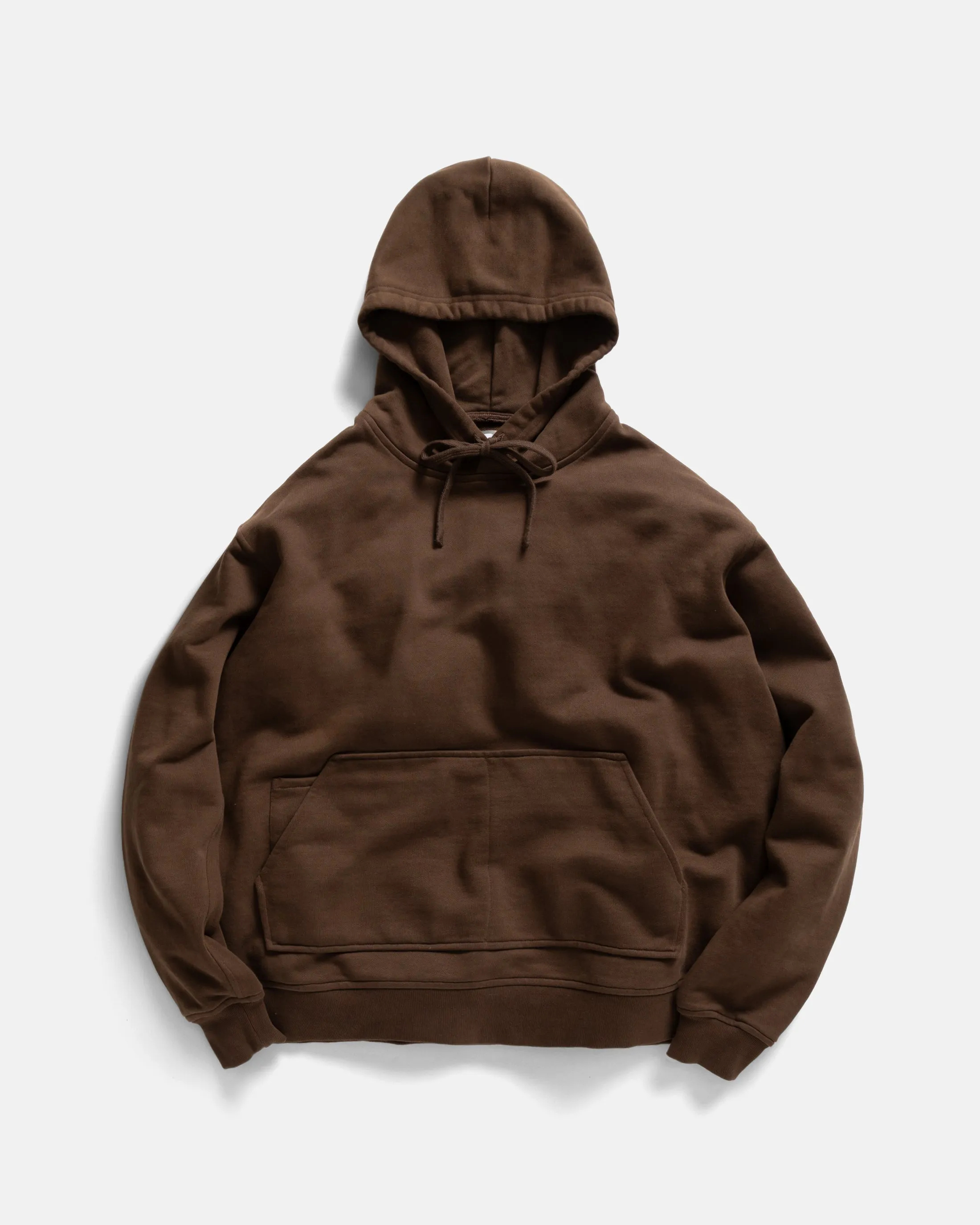 NOVIS HOODED SWEATSHIRT - FONDENTE BROWN 19oz. ALL COTTON LOOPBACK TERRY FLEECE sold by 18 East