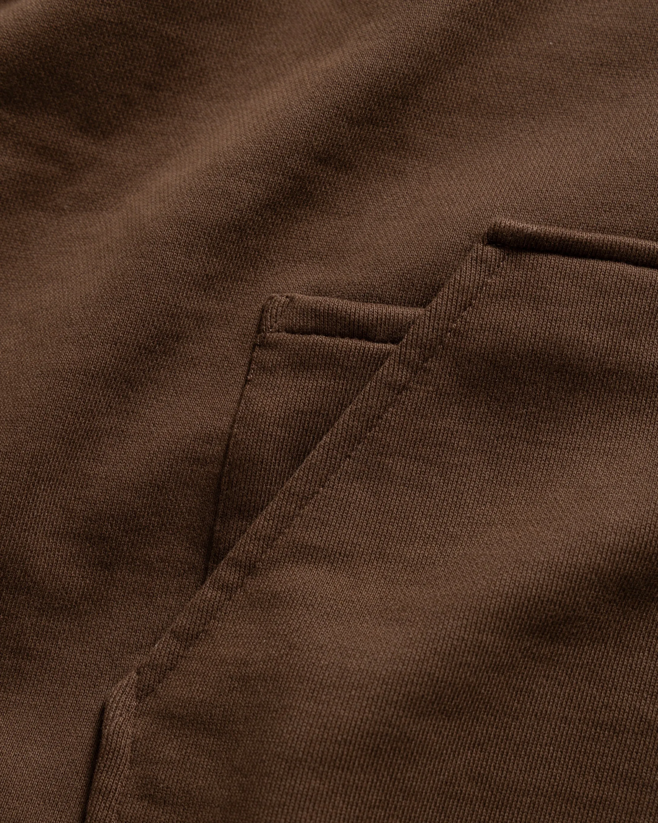 NOVIS HOODED SWEATSHIRT - FONDENTE BROWN 19oz. ALL COTTON LOOPBACK TERRY FLEECE sold by 18 East product image thumbnail 5