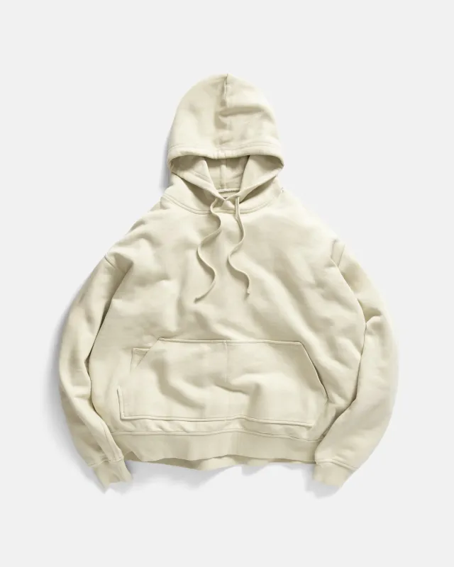 NOVIS HOODED SWEATSHIRT - BARELY LICHEN 19oz. ALL COTTON LOOPBACK TERRY FLEECE sold by 18 East