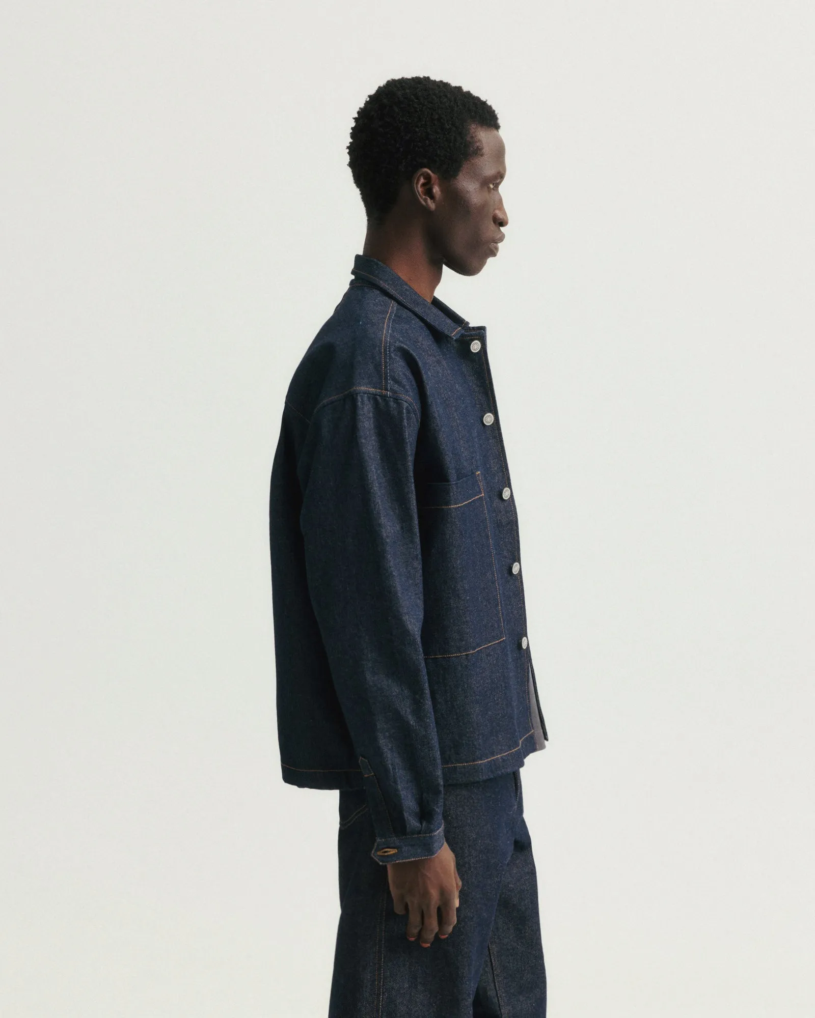 SAM SHIRT JACKET - 13 oz. RAW DENIM sold by 18 East product image thumbnail 4