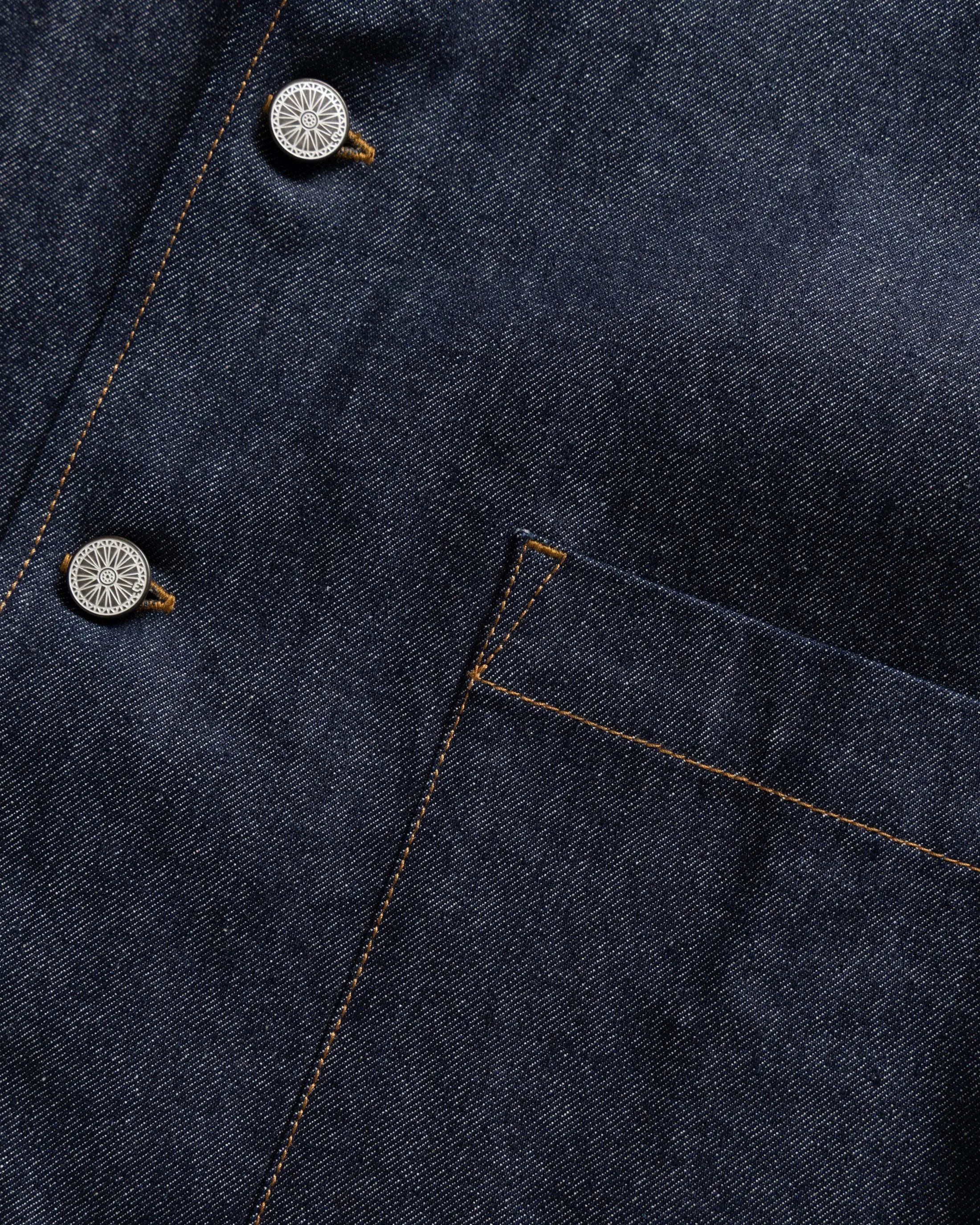 SAM SHIRT JACKET - 13 oz. RAW DENIM sold by 18 East product image thumbnail 5