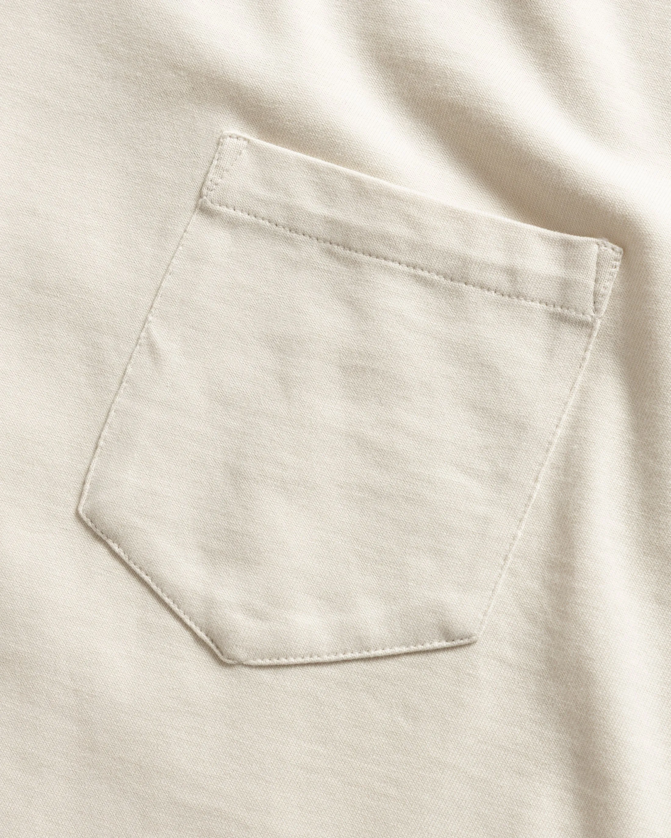 IAN VINTAGE POCKET TEE - TRAVERTINE ECRU 7.75 oz. ALL SEASON COTTON JERSEY sold by 18 East product image thumbnail 3