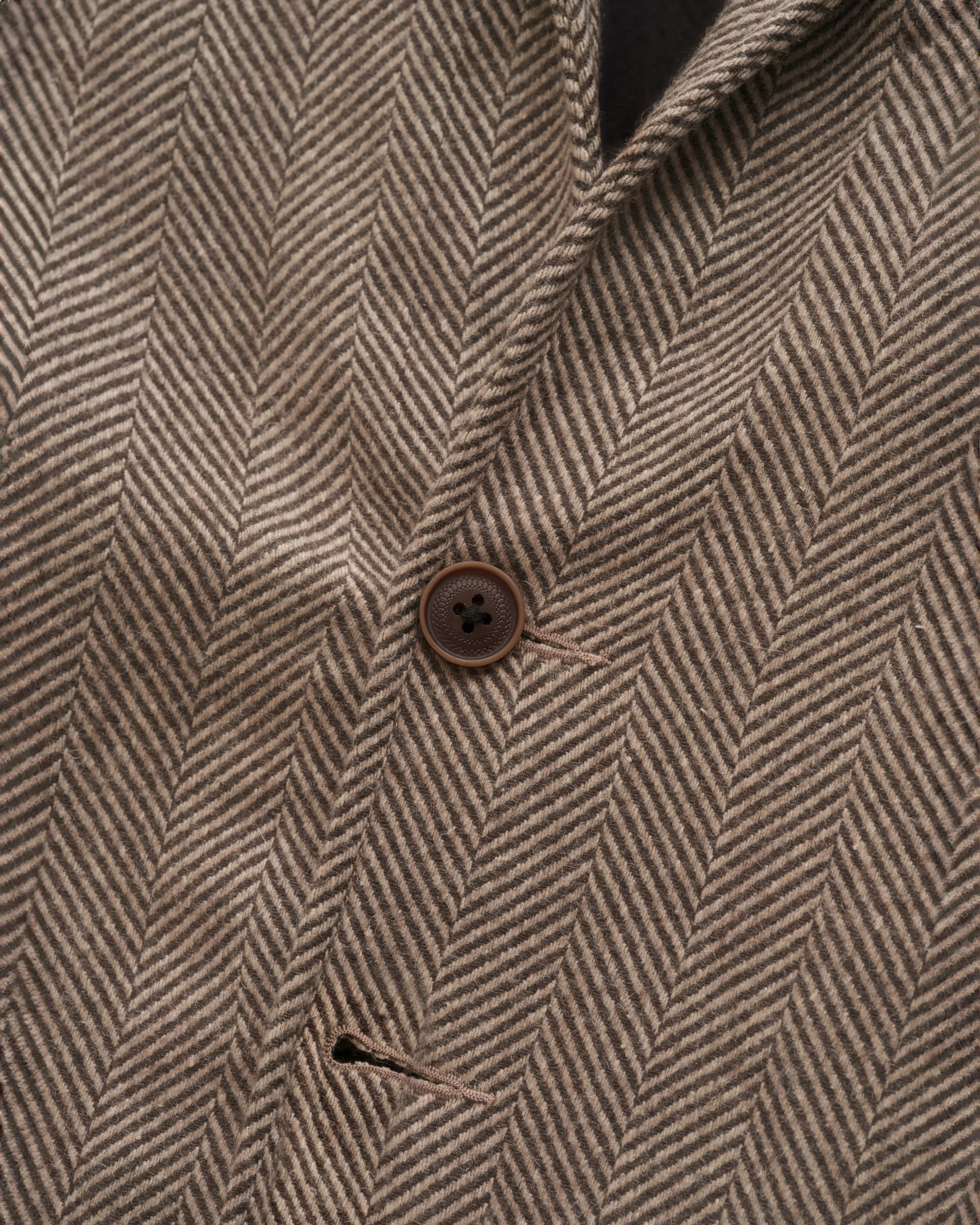 COSTA BLAZER - TONAL BROWN HERRINGBONE WOOL sold by 18 East product image thumbnail 4